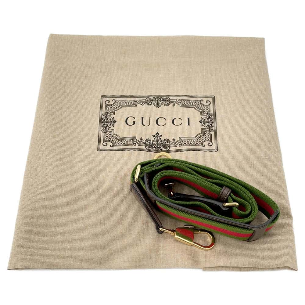 GUCCI Jumbo GG 2way Tote Bag Beige/Brown 678839 Canvas Leather
