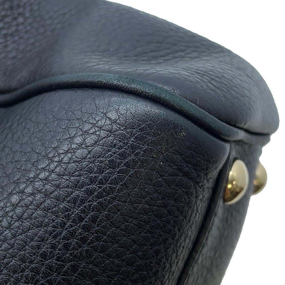 GUCCI Bamboo Shopper Tote Black 336032 Leather