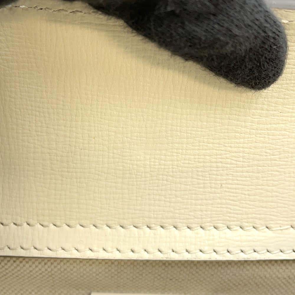 GUCCI Diana 2way Tote Bag White/Green/Yellow 655661 Leather Bamboo Size Mini