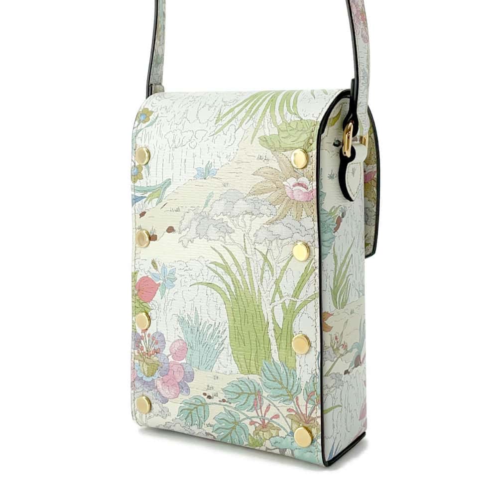 GUCCI Horsebit 1955 Tiger Shoulder Bag White/Multicolor 625615 Leather