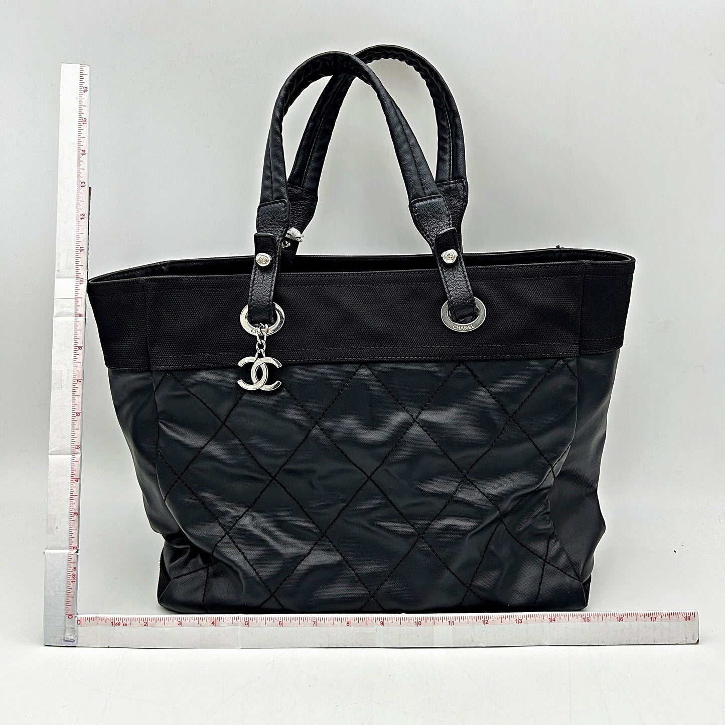 CHANEL | Bags | Chanel Coated Canvas Biarritz Tote LA13300