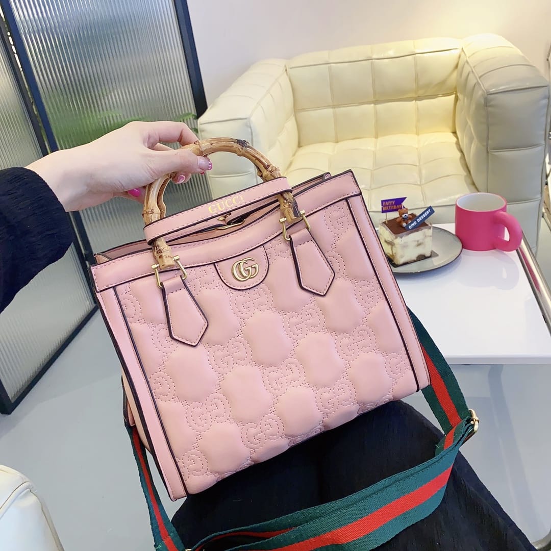 Gucci Diana Handbag Bamboo Handle Tote