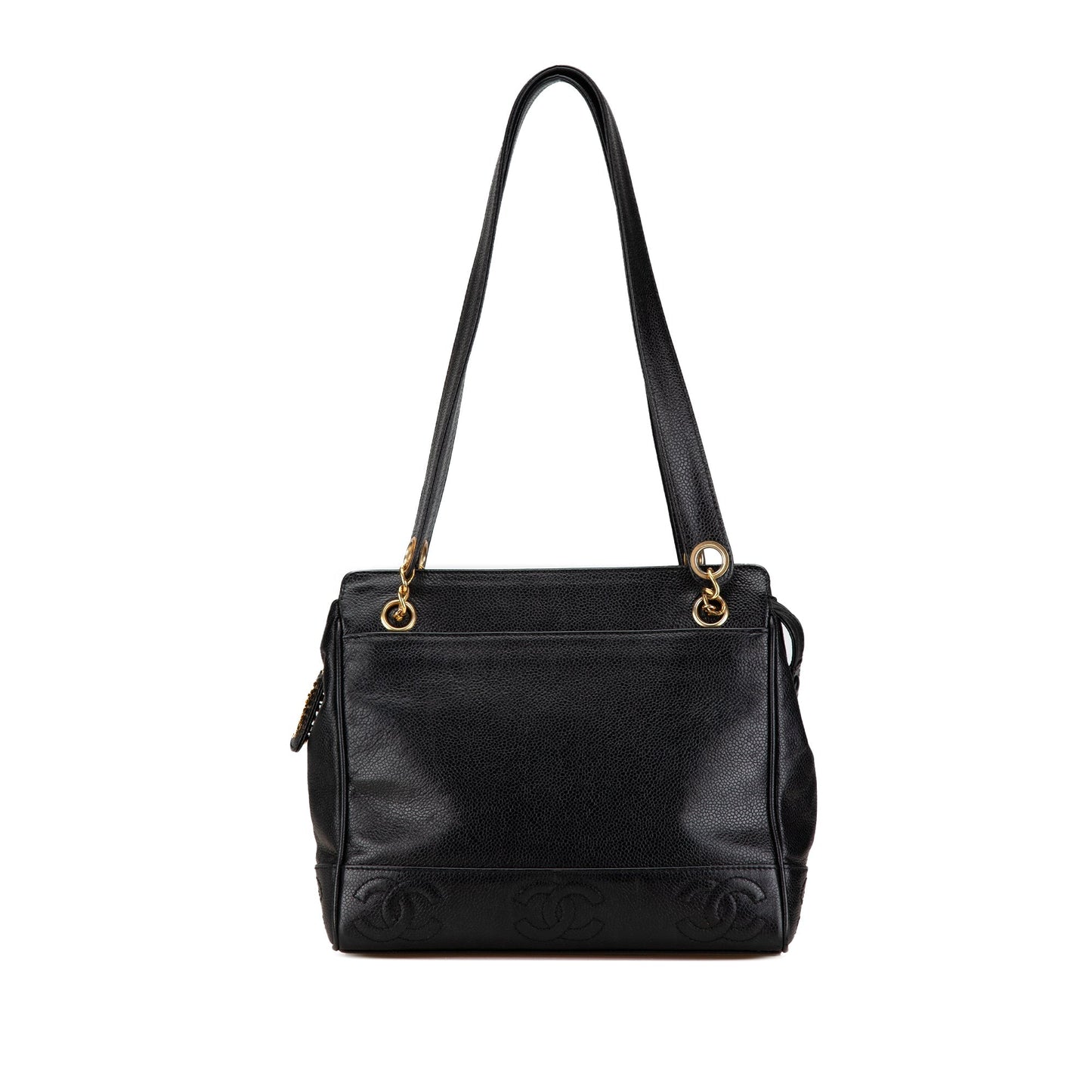 Black Chanel Triple CC Caviar Shoulder Bag