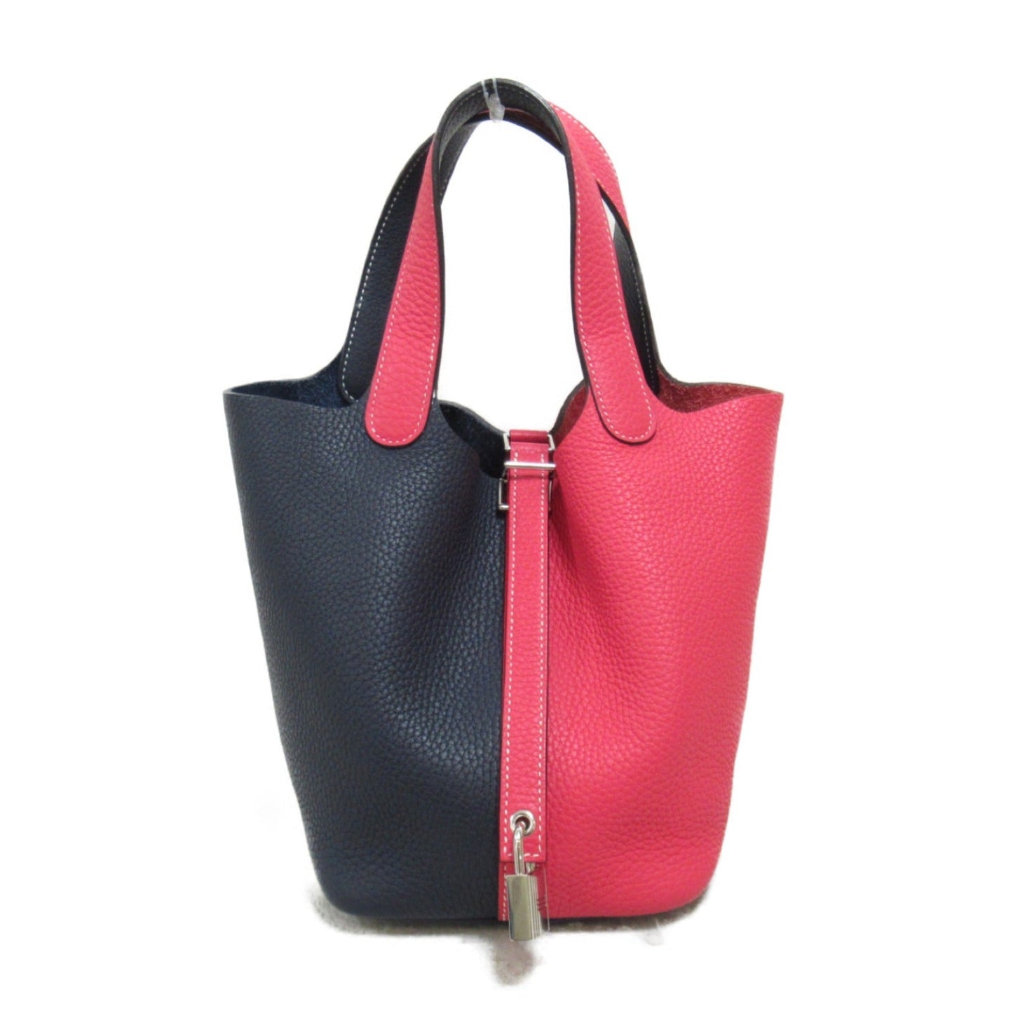 Hermes Picotin Lock PM Cossack Handbag Handbag Handbag Leather ant Navyes/Pink Ladies