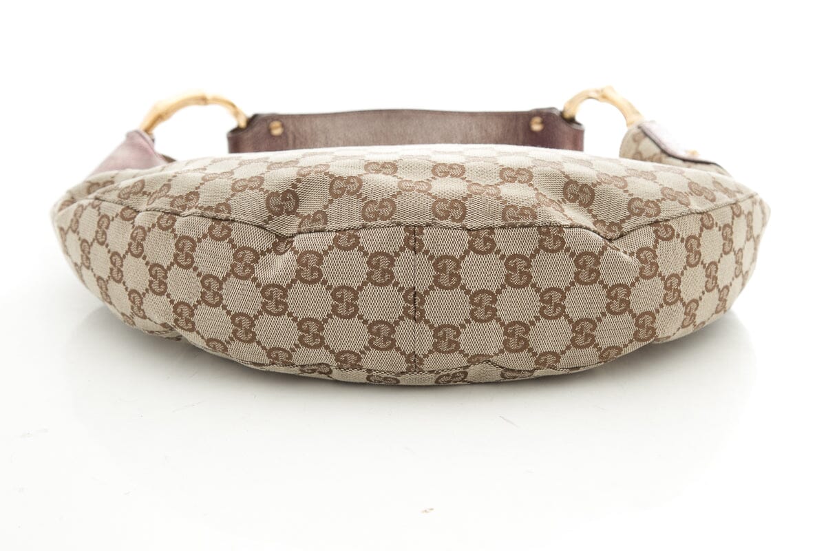 Gucci Tom Ford Era Vintage Monogram Crescent Shape Handbag