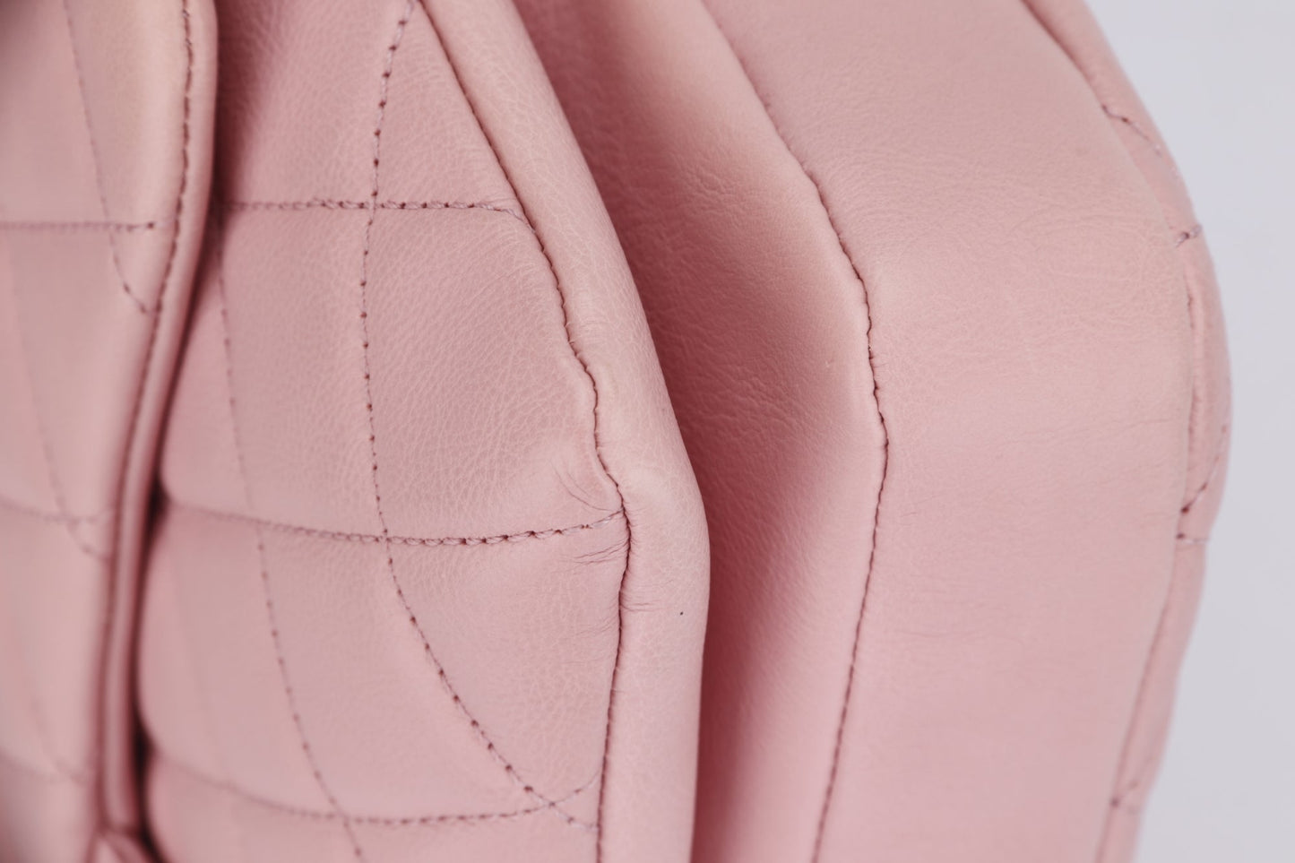 Chanel Quilted Pink Calf Leather Zippy Compartment Shoulder Bag (1875xxxx) width 28cm, Gold Chain, with & Dust Cover