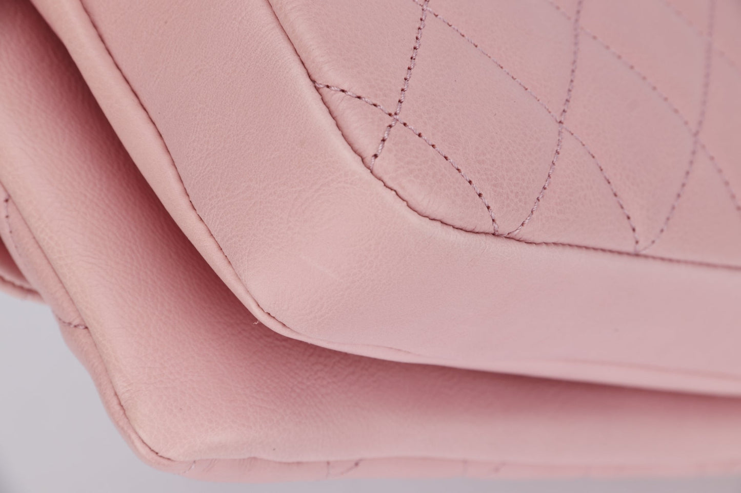 Chanel Quilted Pink Calf Leather Zippy Compartment Shoulder Bag (1875xxxx) width 28cm, Gold Chain, with & Dust Cover