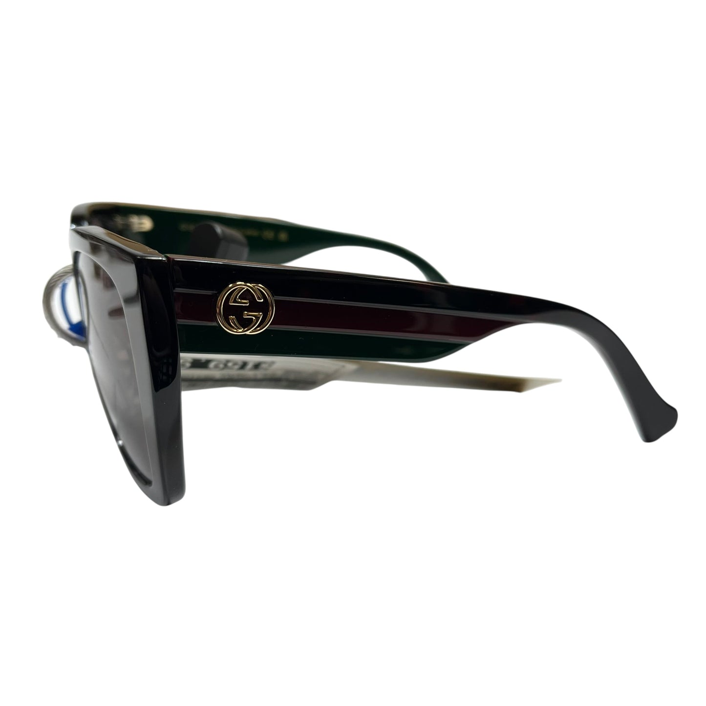 Sunglasses Luxury Designer By Gucci In Tortoise Shell Print