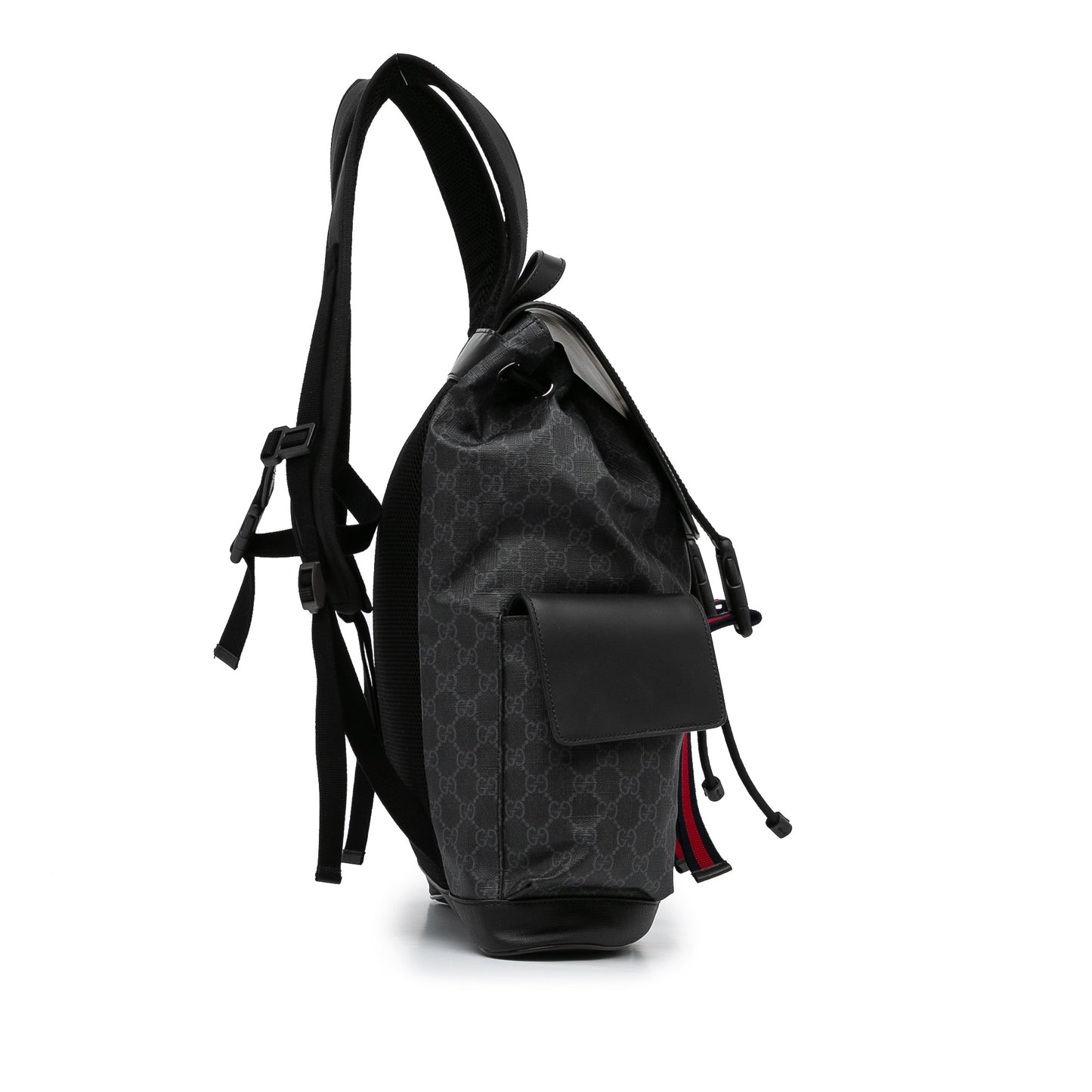 Gucci Web Black GG Supreme Canvas