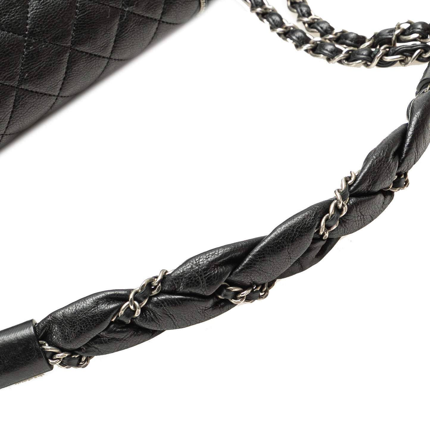 Black Chanel Small Quilted Calfskin Istanbul Accordion Flap Shoulder Bag