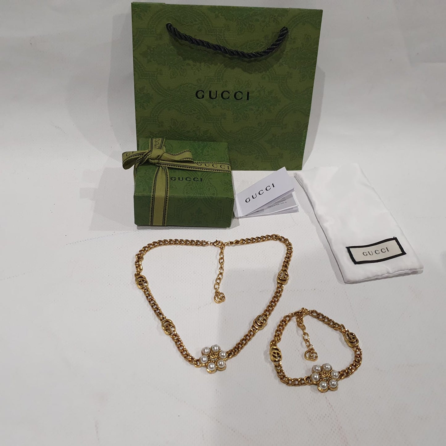 Gucci Necklace and Bracelet