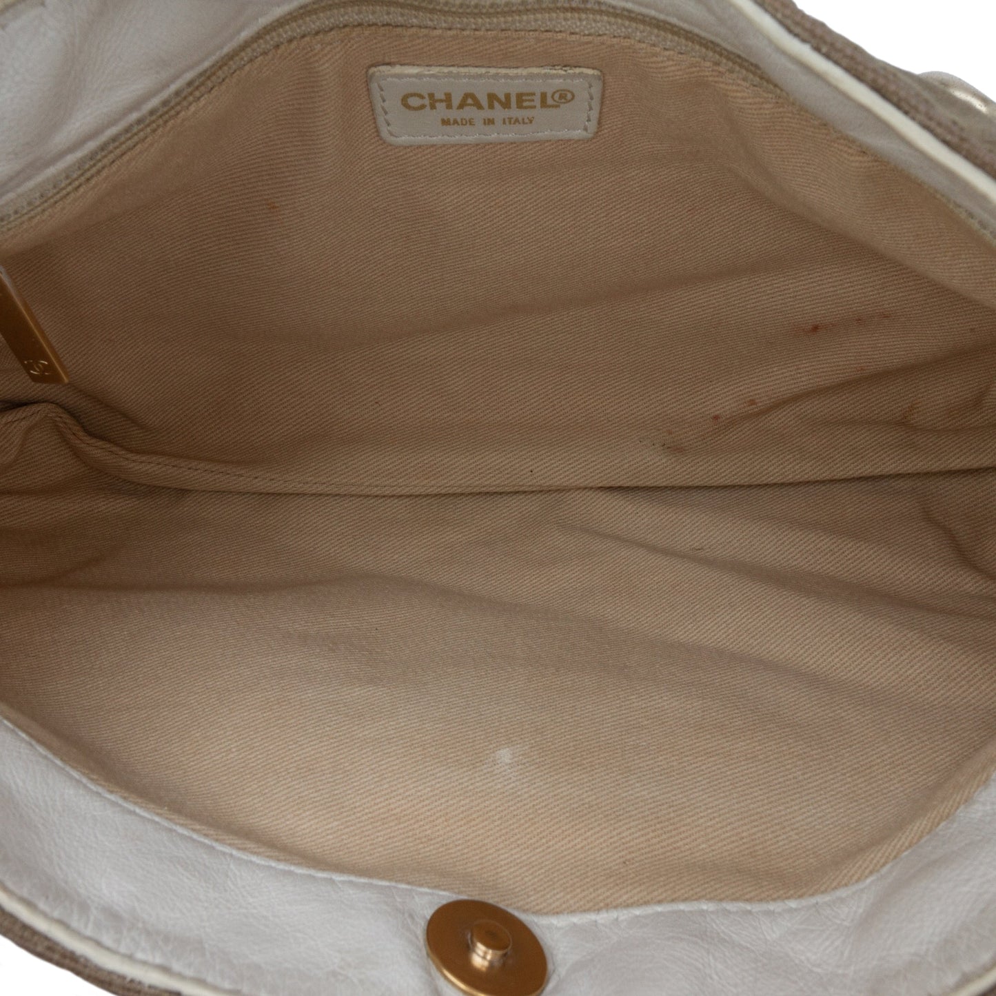 Brown Chanel Canvas Olsen Shoulder Bag