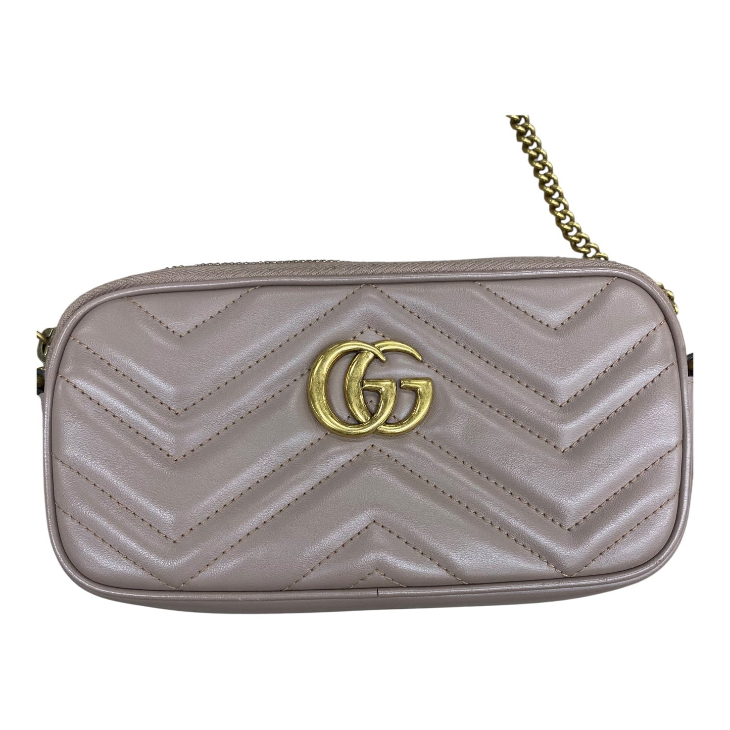 Handbag Luxury Designer By Gucci In Pink, Size:MINI