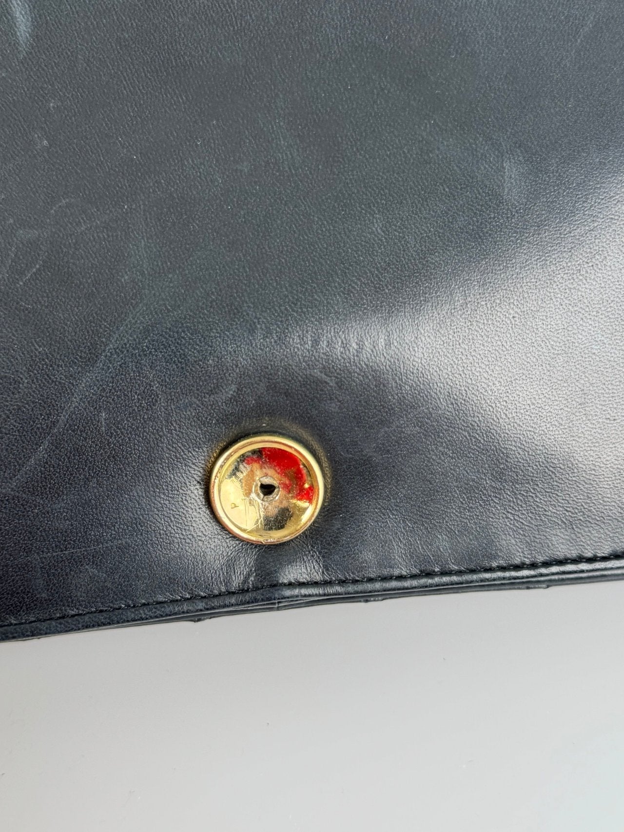 Chanel vintage Matelassé Lambskin Shoulder Bag in Black with 24 k gold hardware