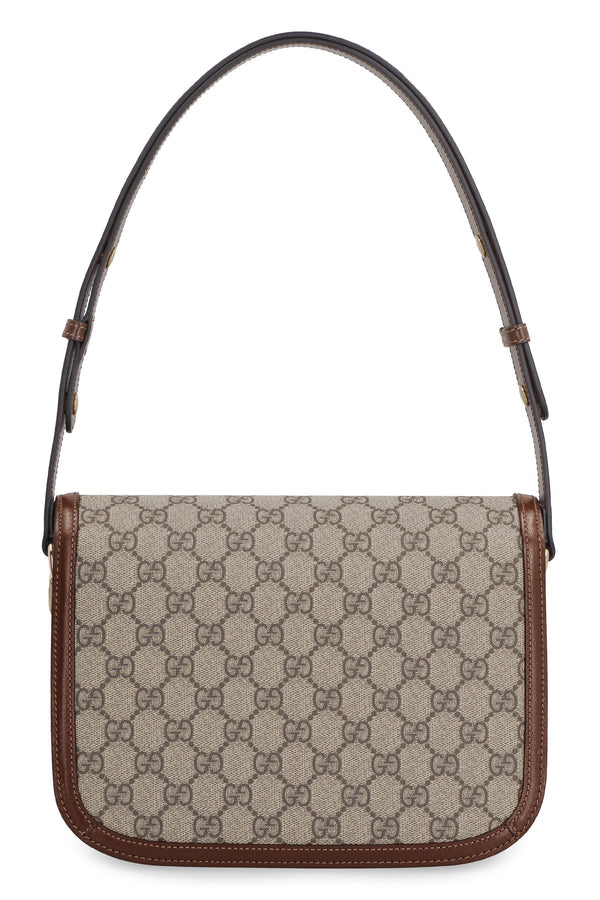 Gucci 1995 Horsebit GG fabric shoulder bag