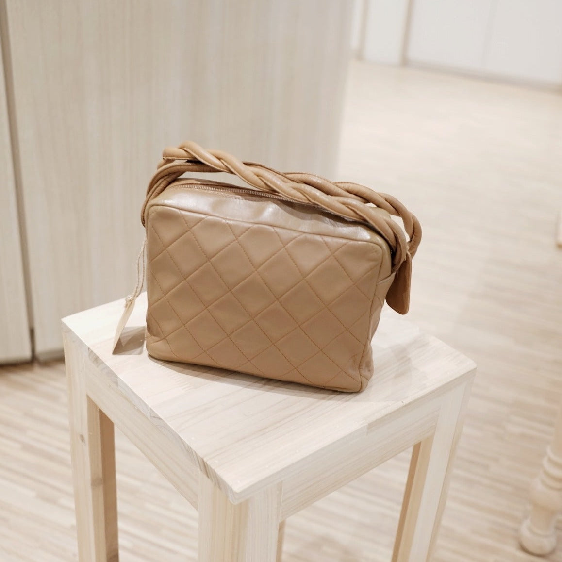 Chanel vintage lambskin matelasse shoulder bag