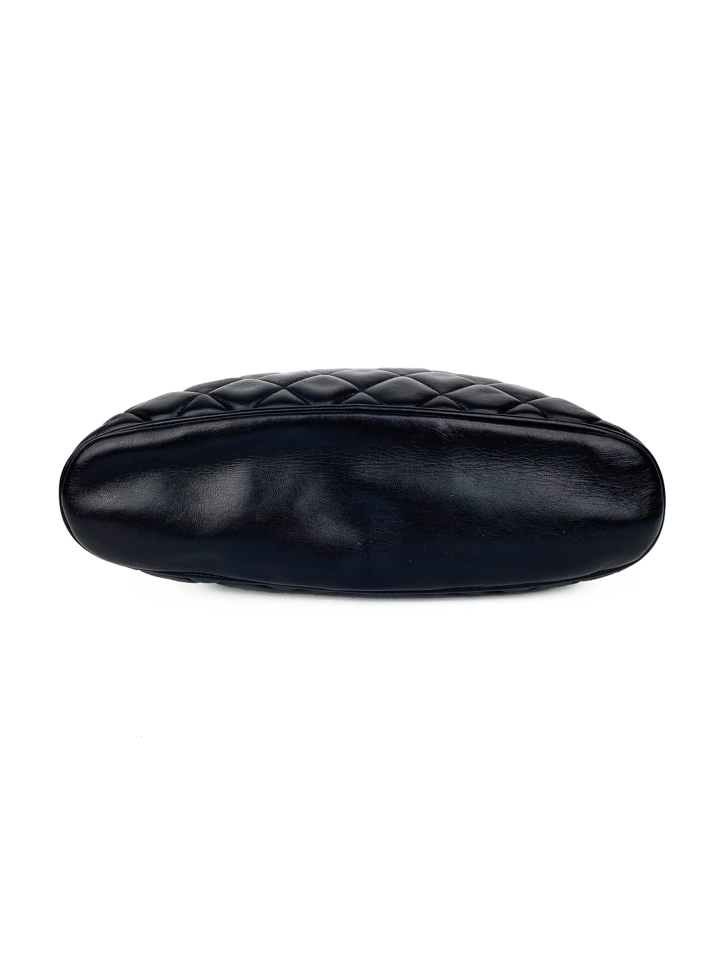 Chanel Black Vintage 90s Lambskin Shoulder Bag