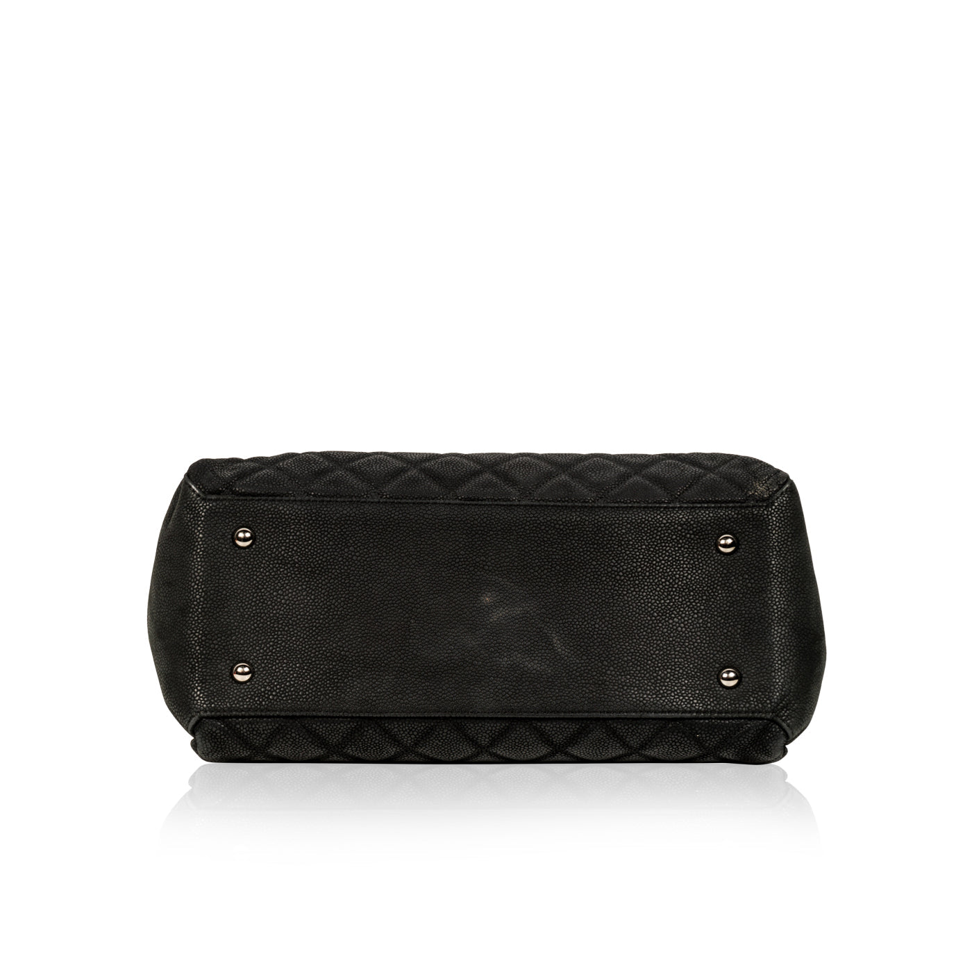 Accordion Shoulder Bag - Matte Caviar