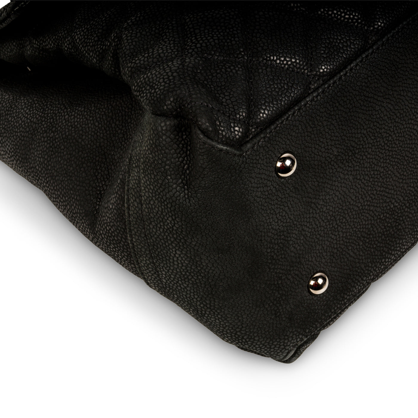 Accordion Shoulder Bag - Matte Caviar