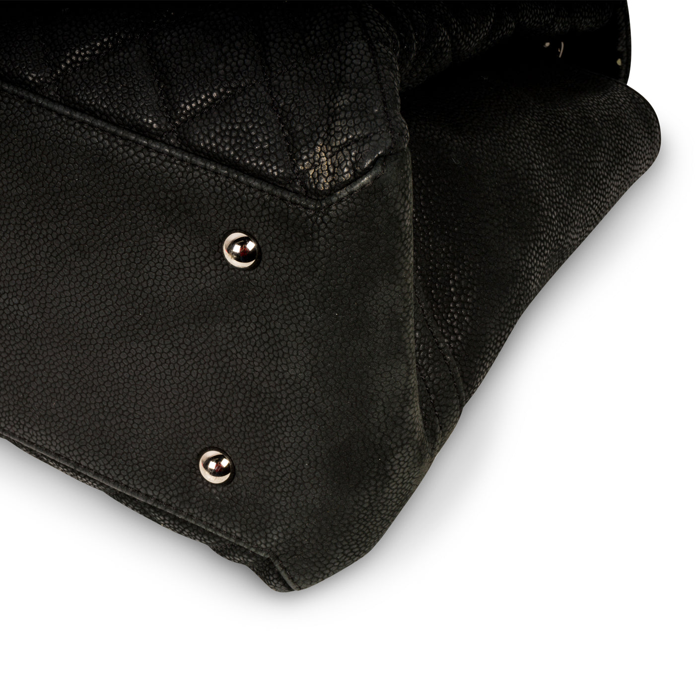 Accordion Shoulder Bag - Matte Caviar