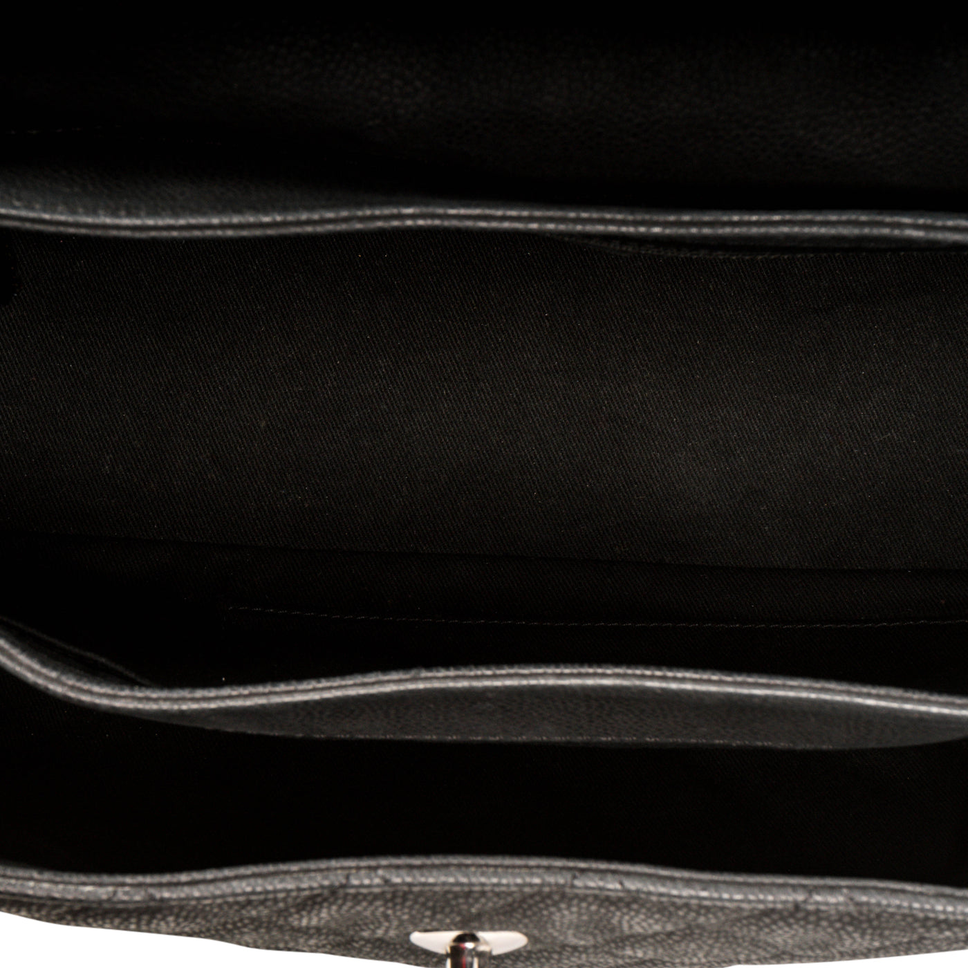 Accordion Shoulder Bag - Matte Caviar