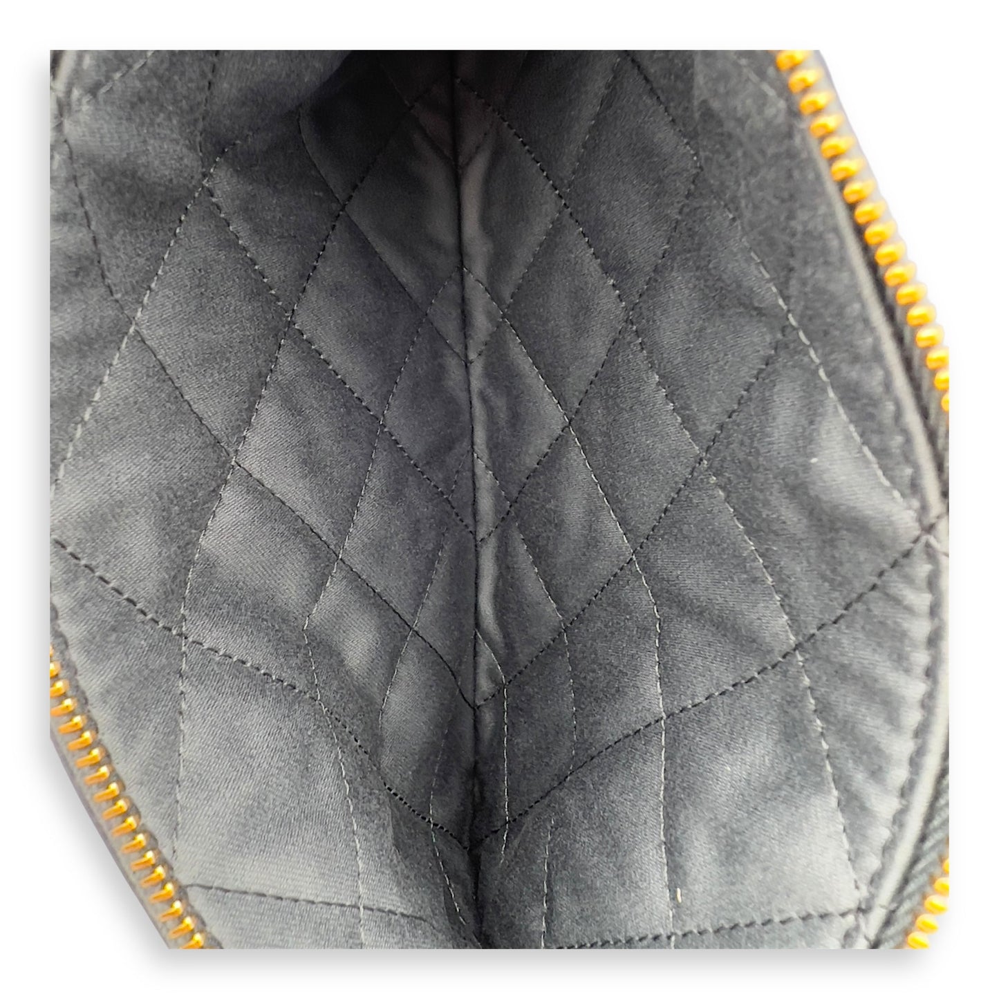 22 Small Blue Shoulder Bag in Lambskin, Gold hardware
