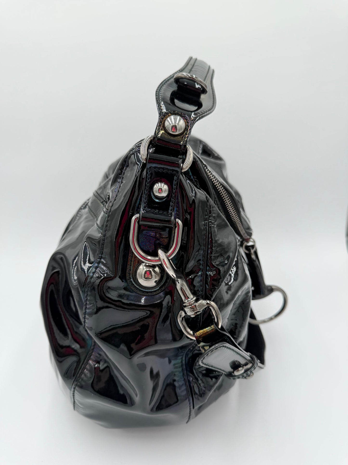 Handbag Luxury Designer By Gucci In Black, Size:Large