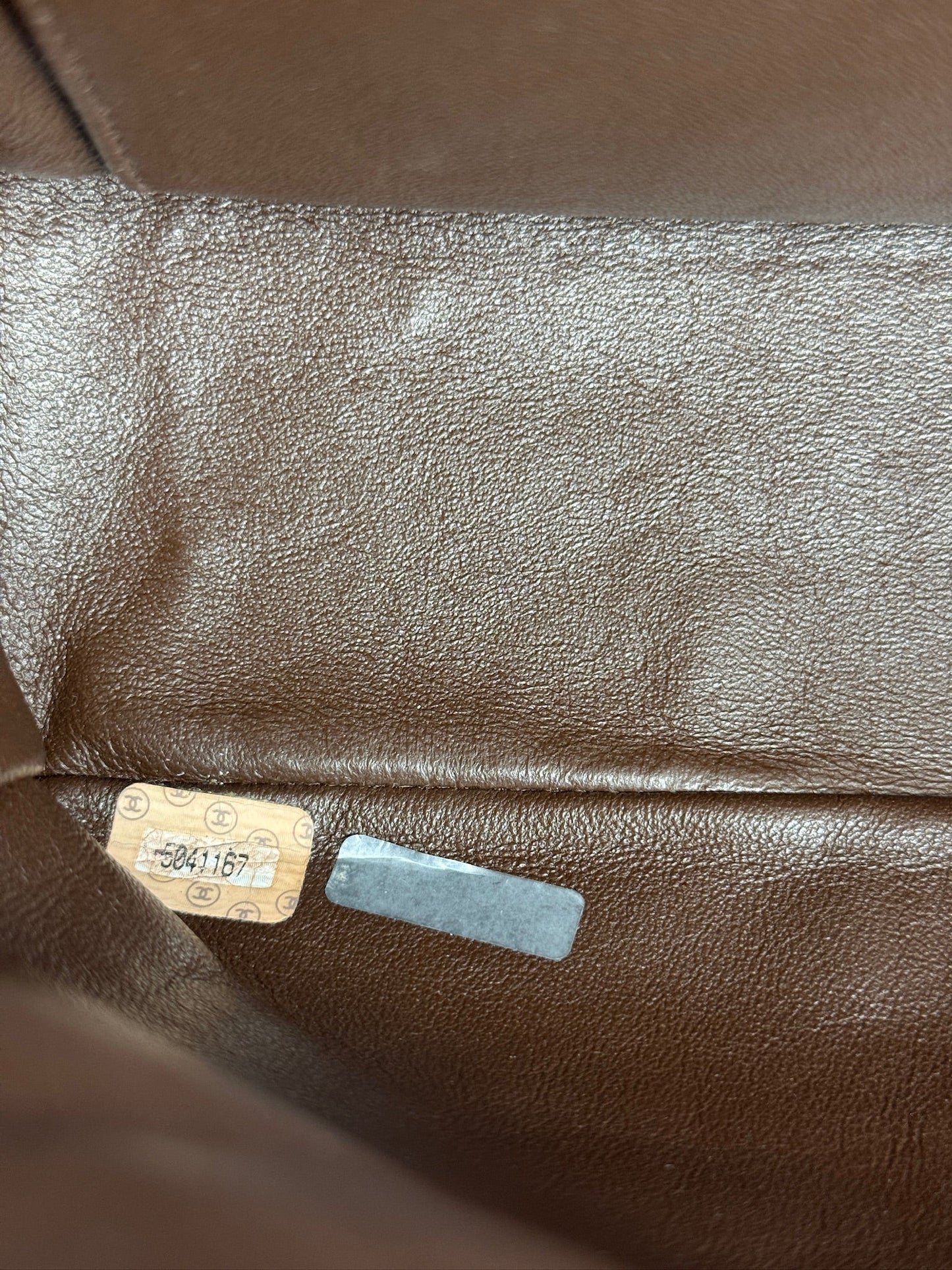 Chanel Vintage 90s Quilted Brown Suede Jumbo Flap Crossbody Bag