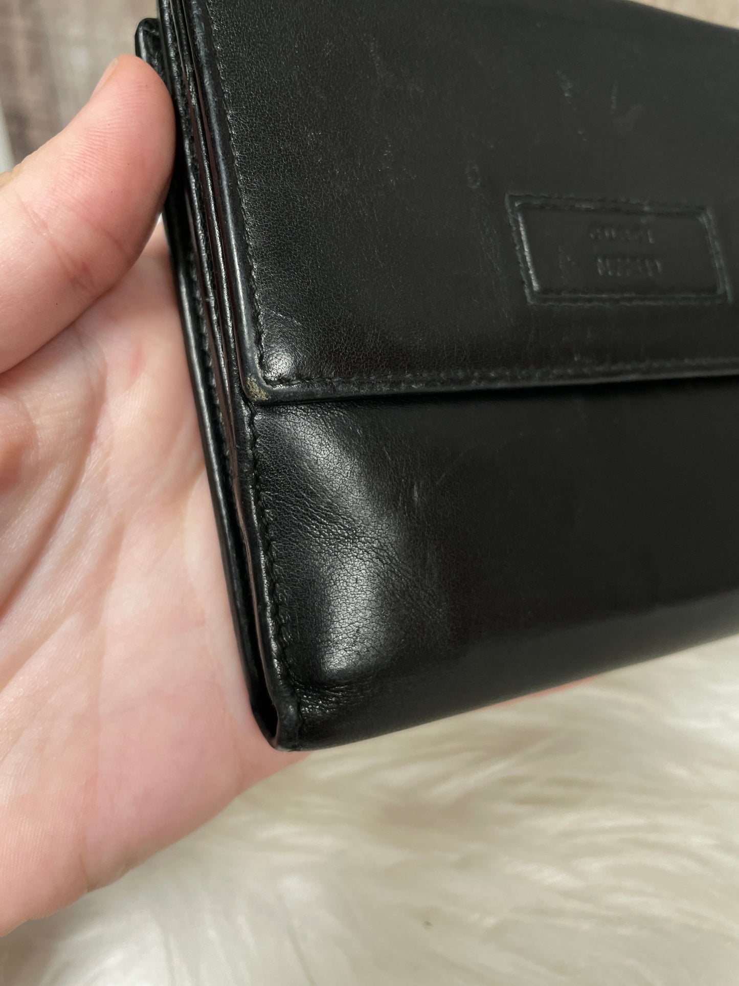 Wallet Luxury Designer By Gucci, Size: Large
