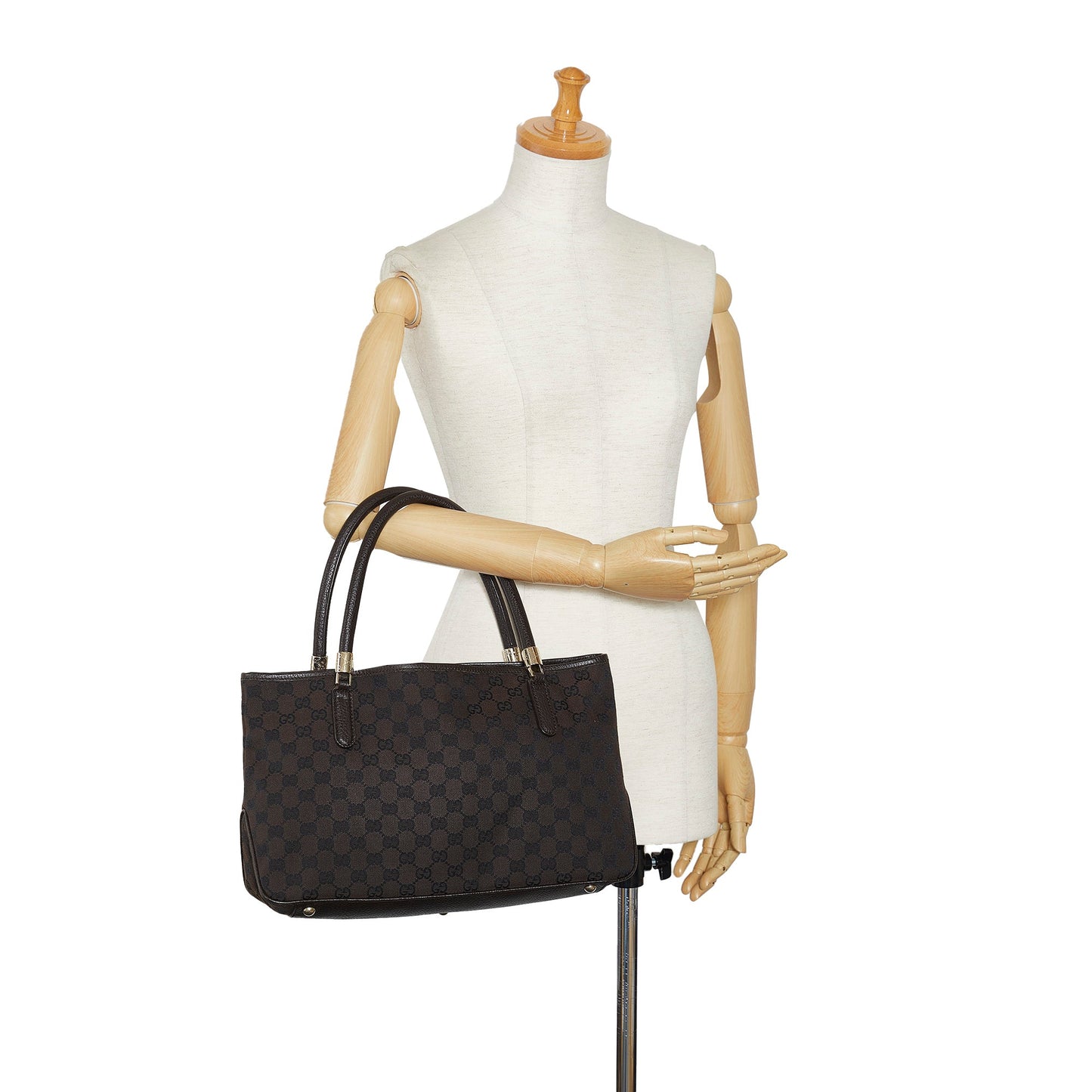 Brown Gucci GG Canvas Tote