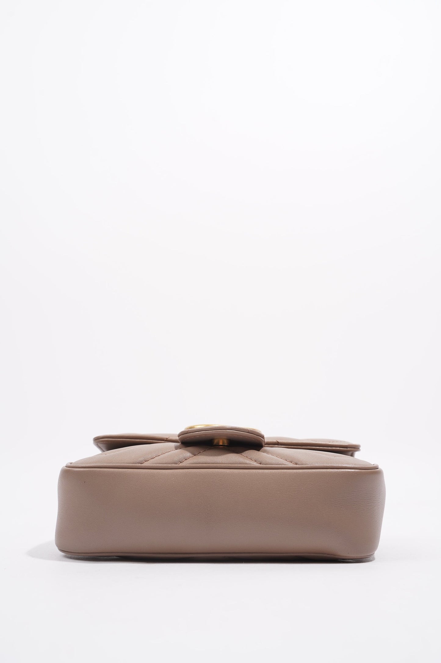 Gucci Womens GG Marmont Matelasse Pink Leather Super Mini