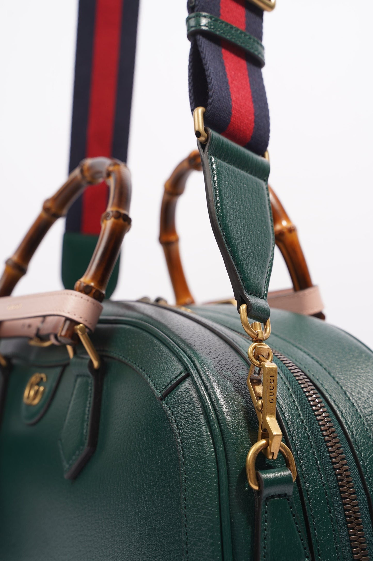 Gucci Womens Diana Duffle Bag Green Medium