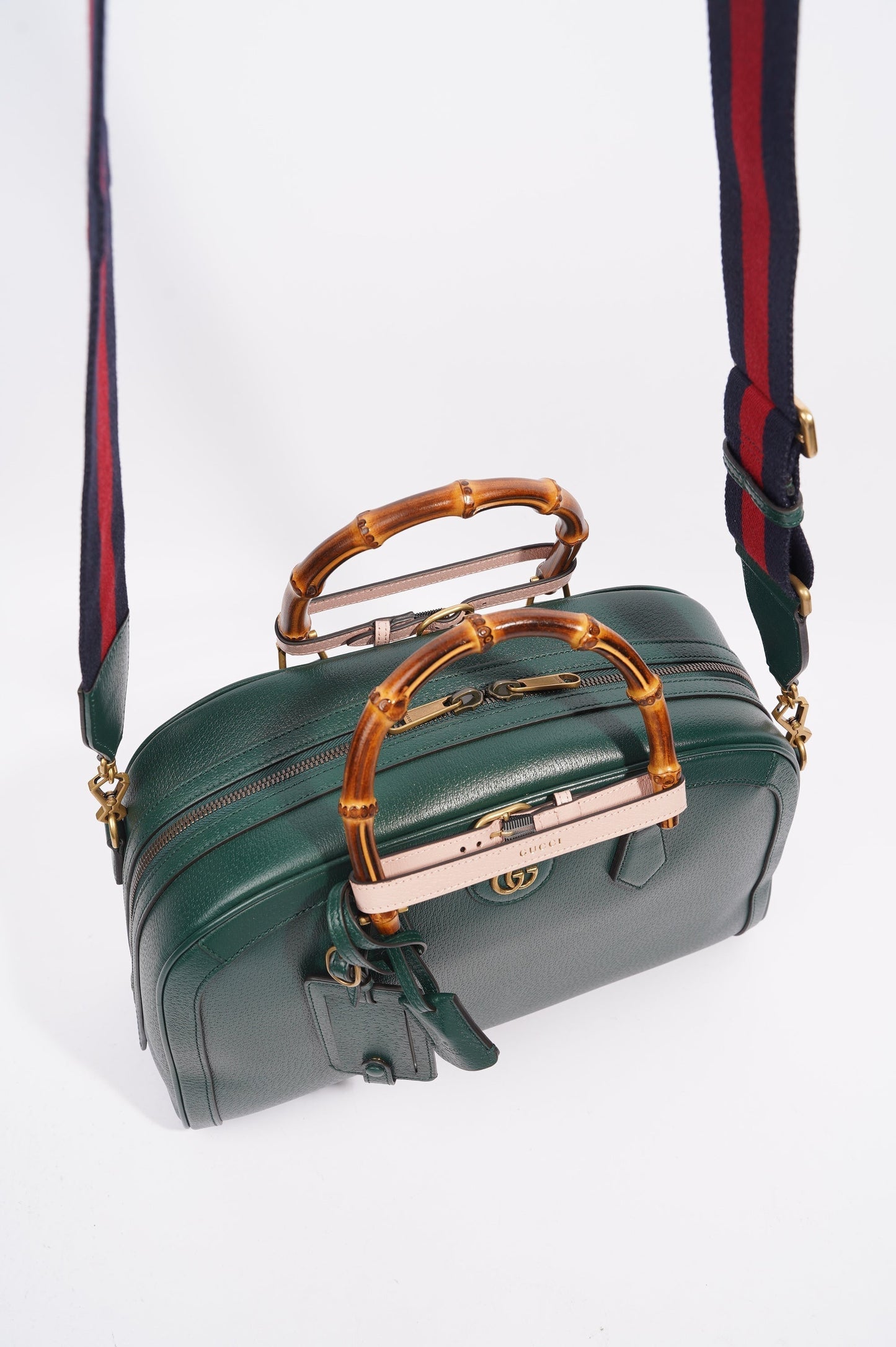 Gucci Womens Diana Duffle Bag Green Medium
