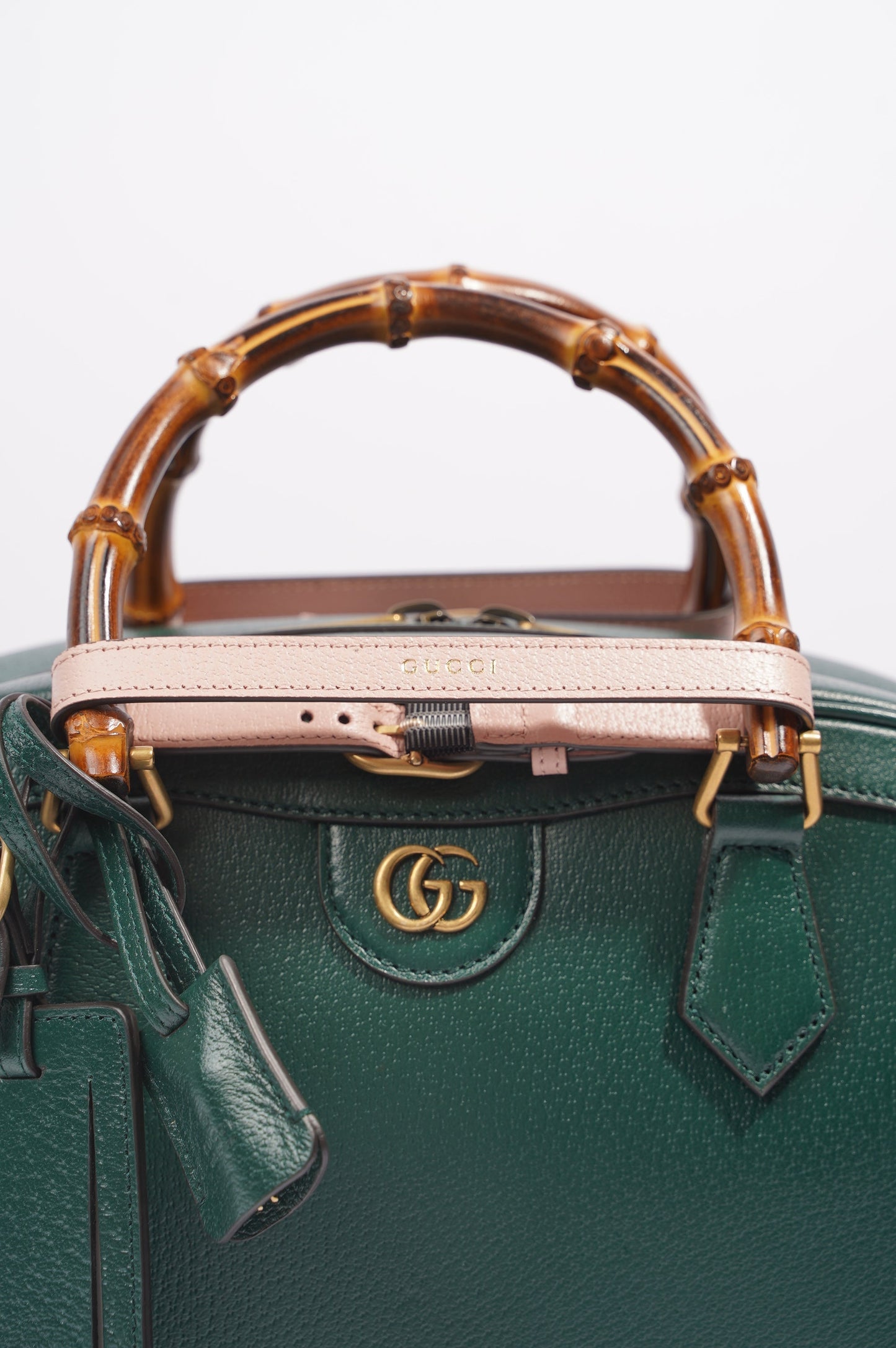 Gucci Womens Diana Duffle Bag Green Medium