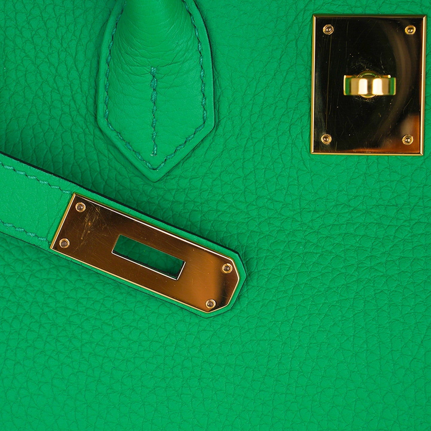 Hermes Birkin 35 Bag Bamboo Togo Leather with Gold Hardware