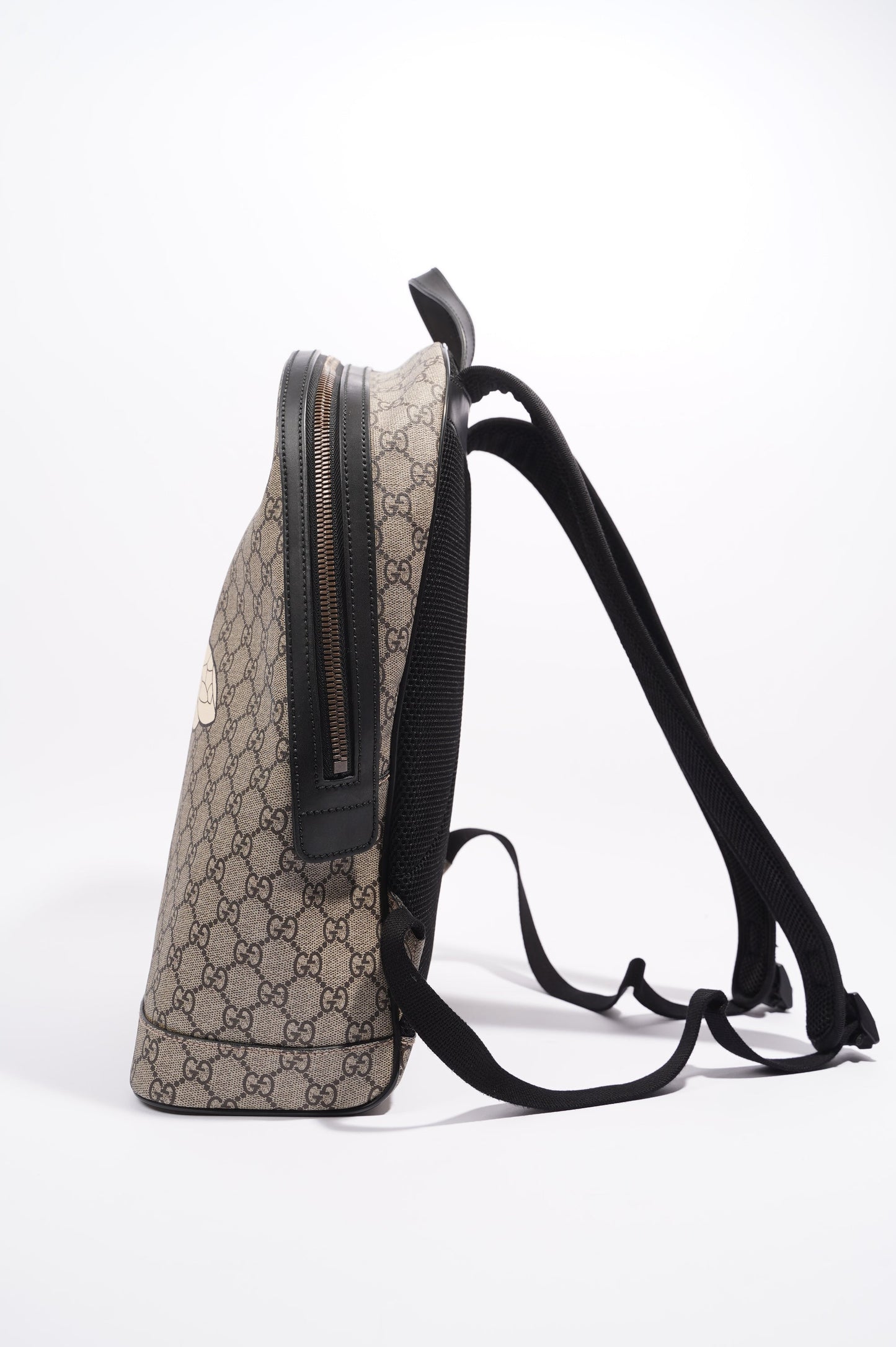Gucci Womens Bee Backpack Brown Canvas