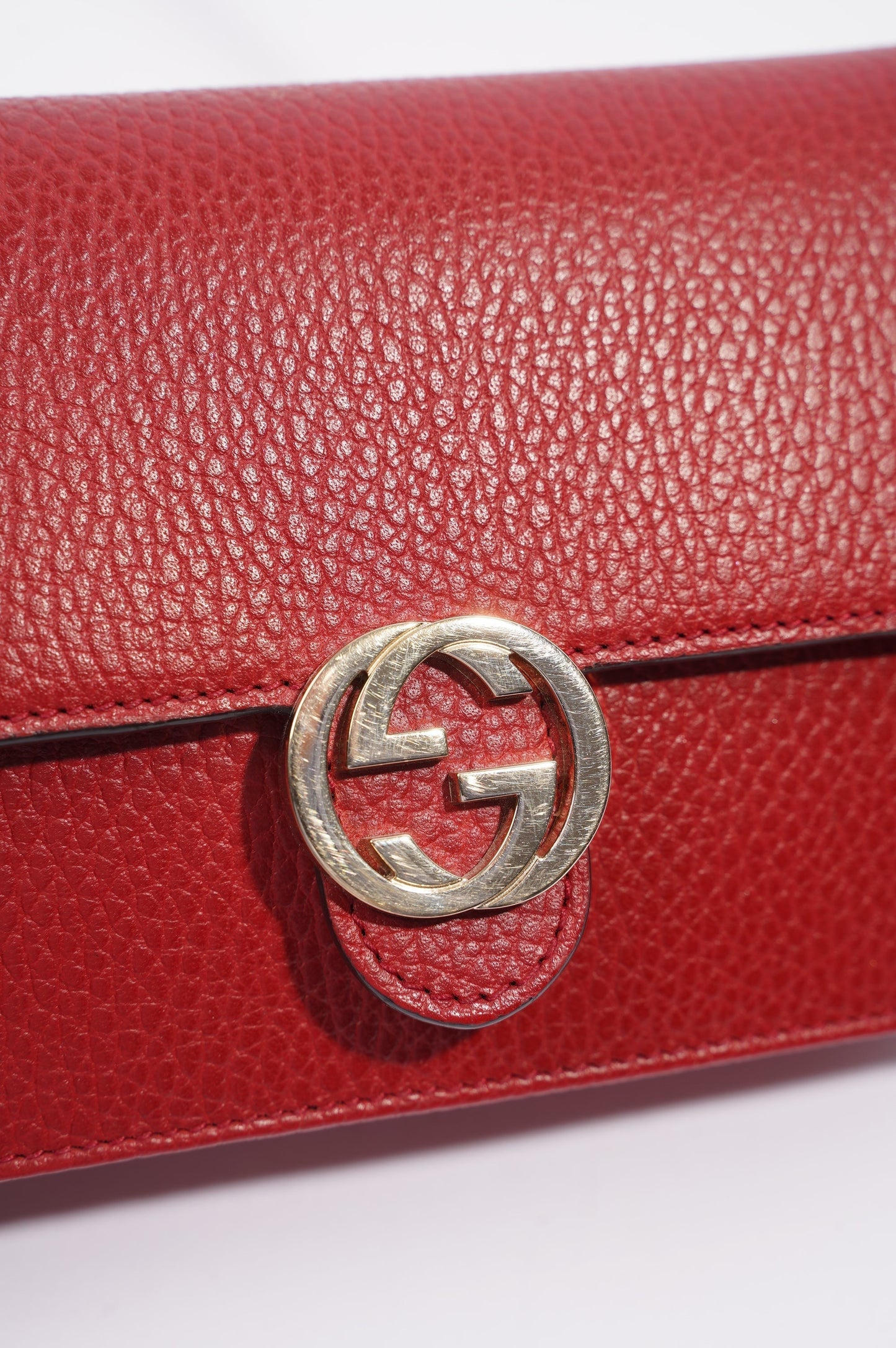 Gucci Womens Interlocking WOC Red