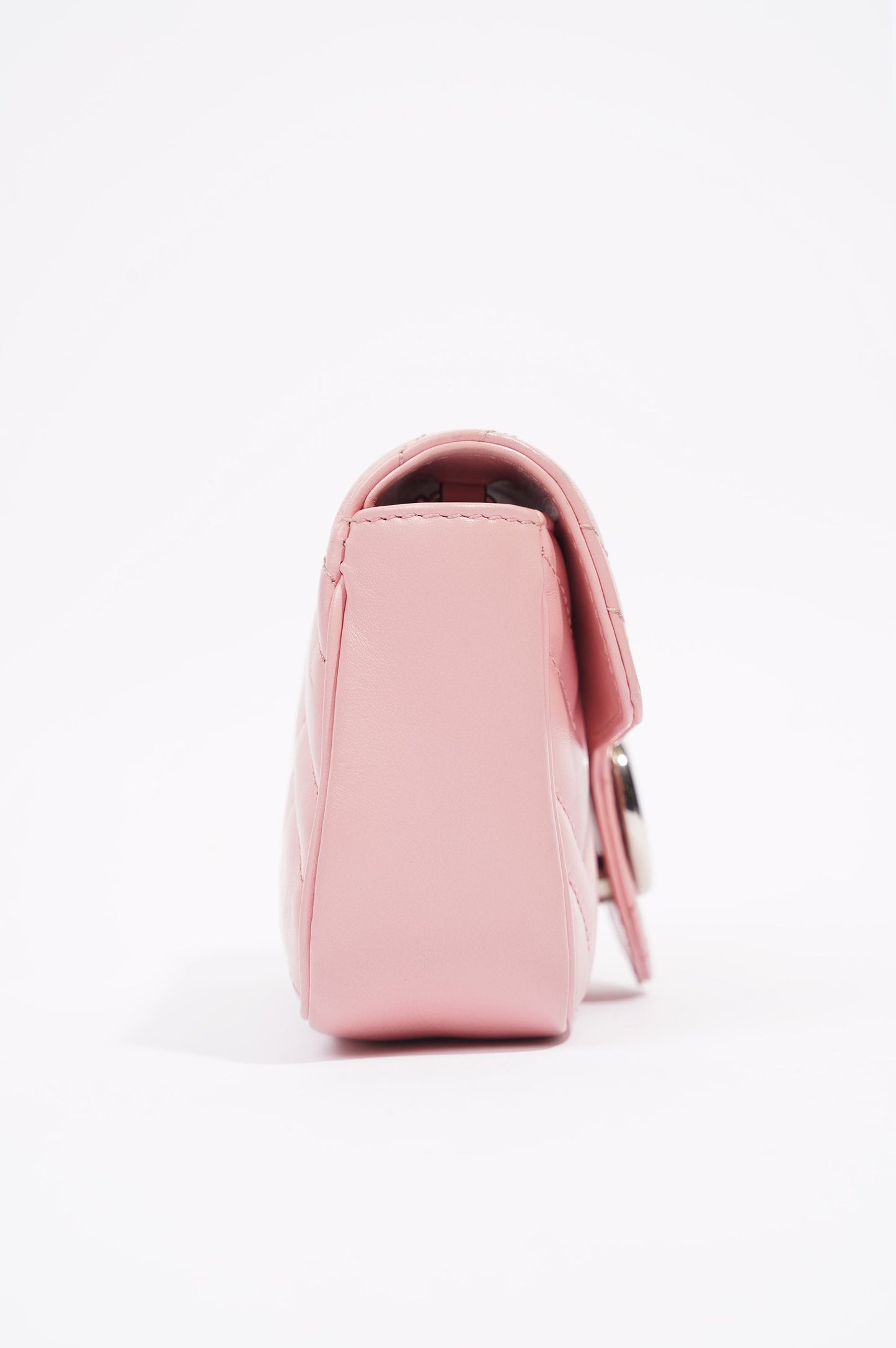 Gucci Womens Marmont Flap Pink / Silver Super Mini