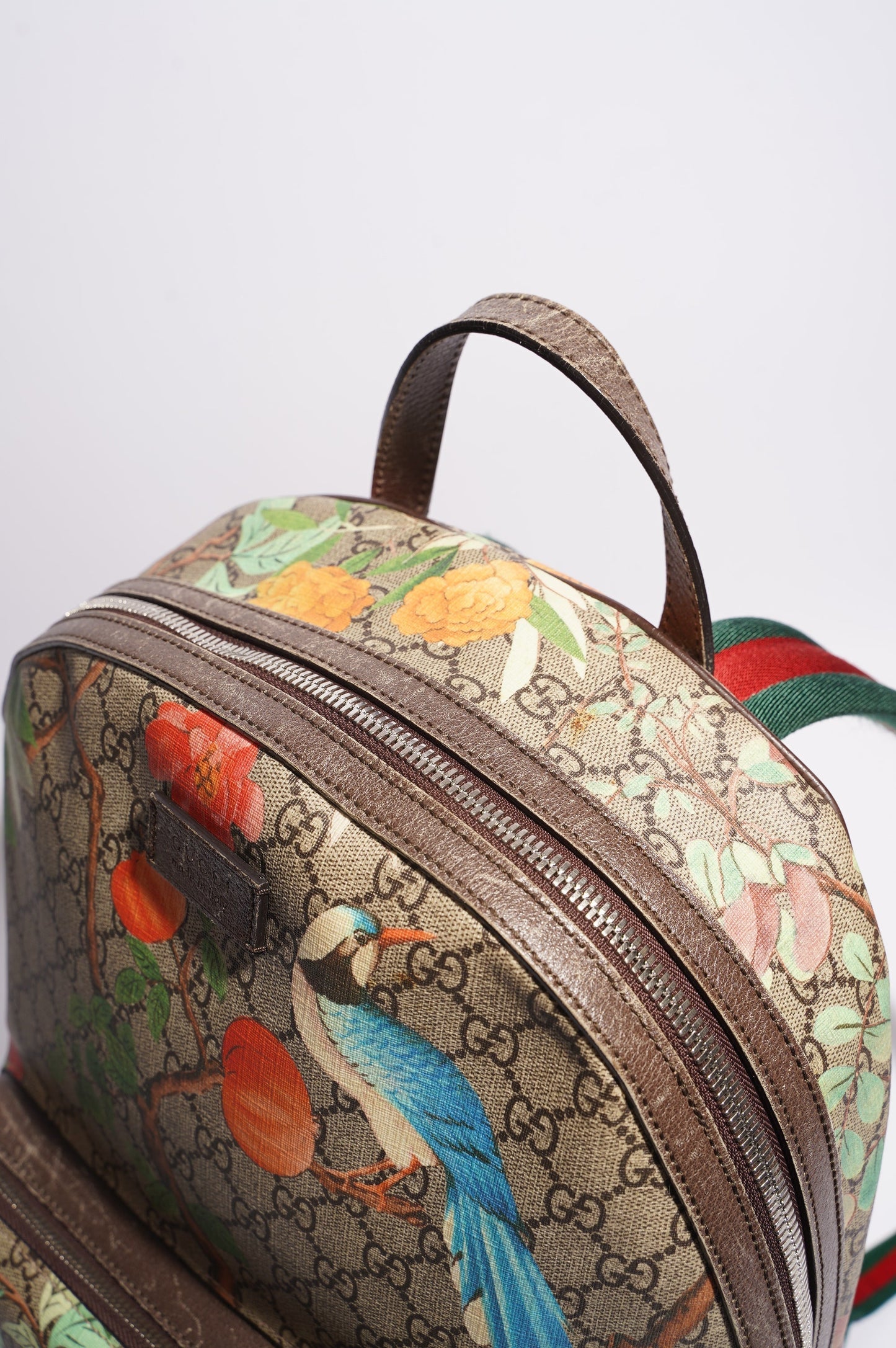 Gucci Womens GG Supreme Backpack Supreme / Floral