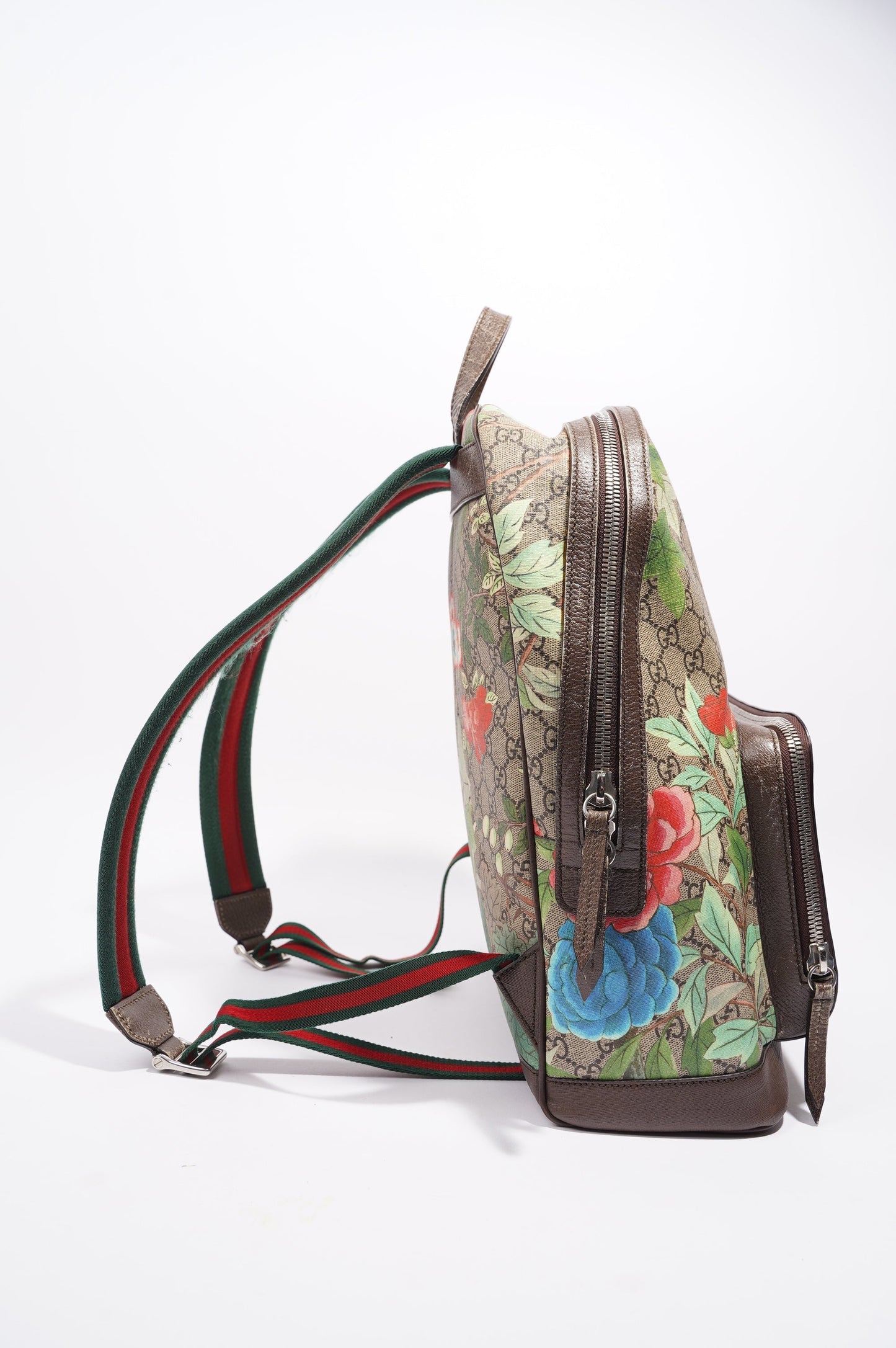 Gucci Womens GG Supreme Backpack Supreme / Floral