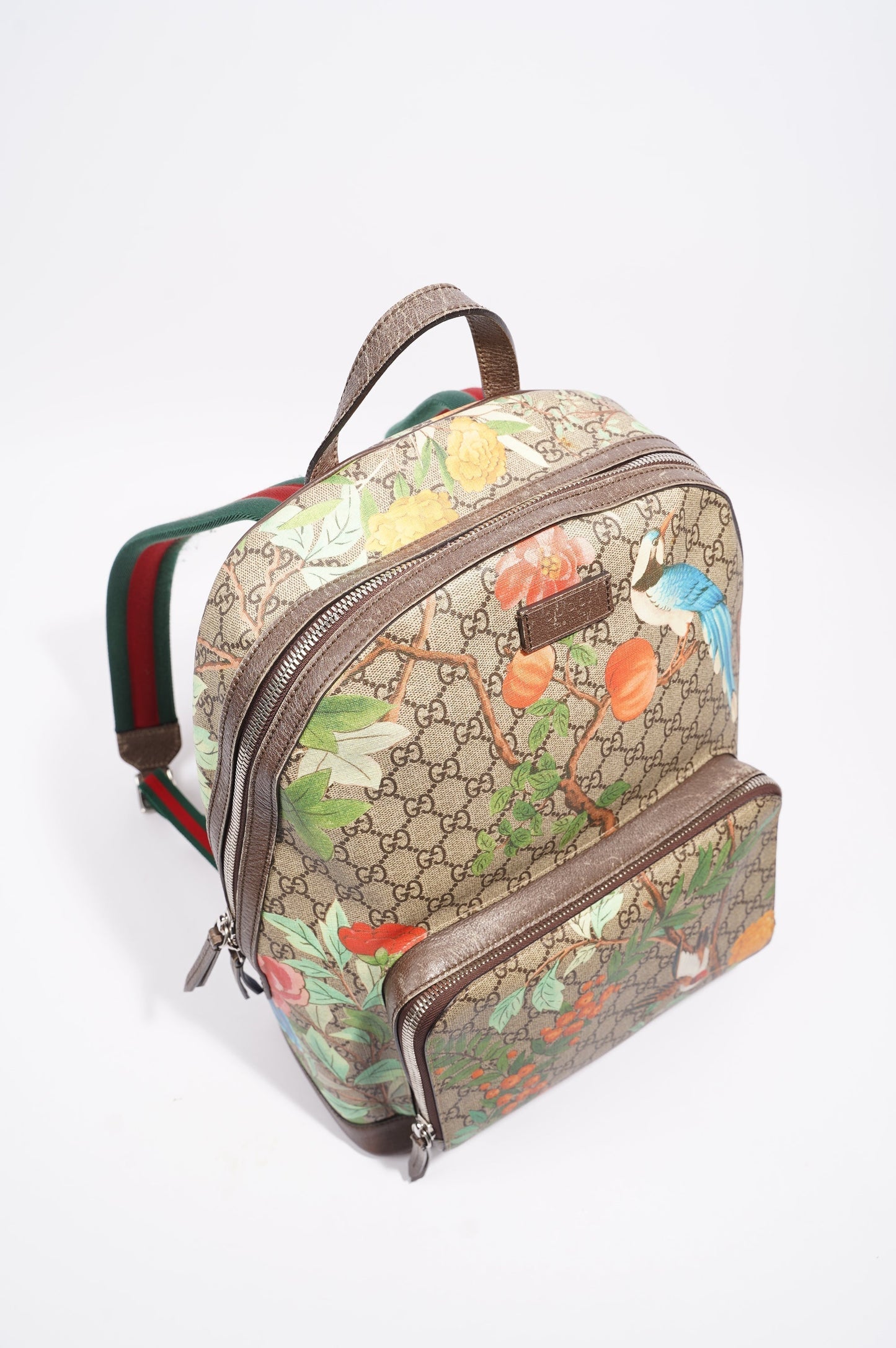 Gucci Womens GG Supreme Backpack Supreme / Floral
