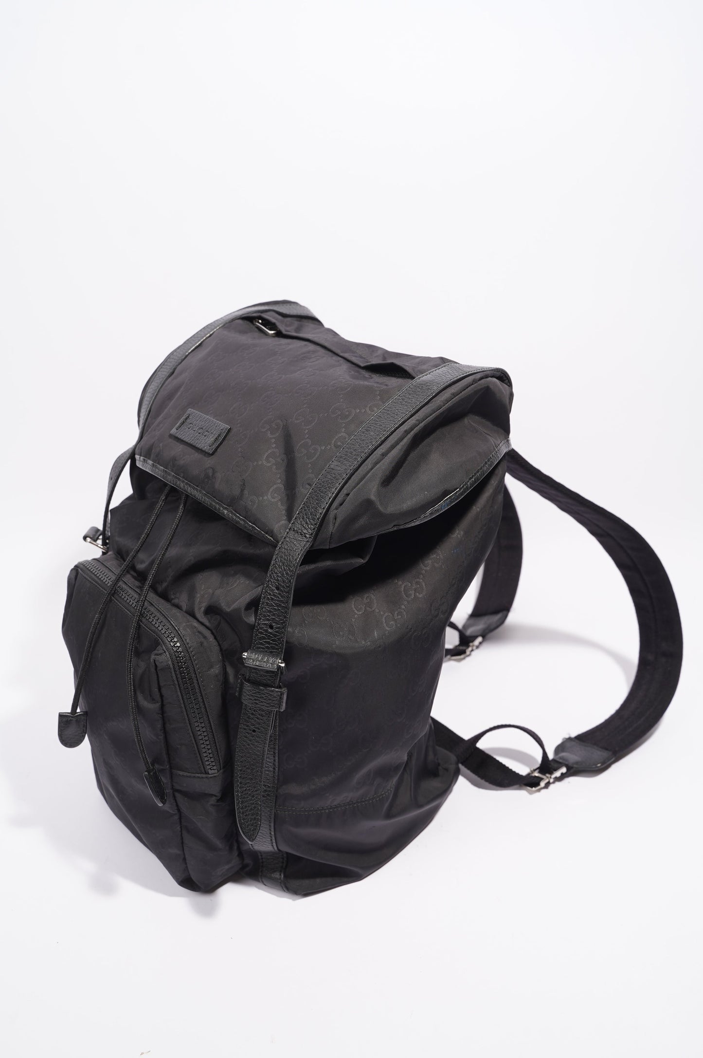Gucci Vintage Nylon Backpack Black