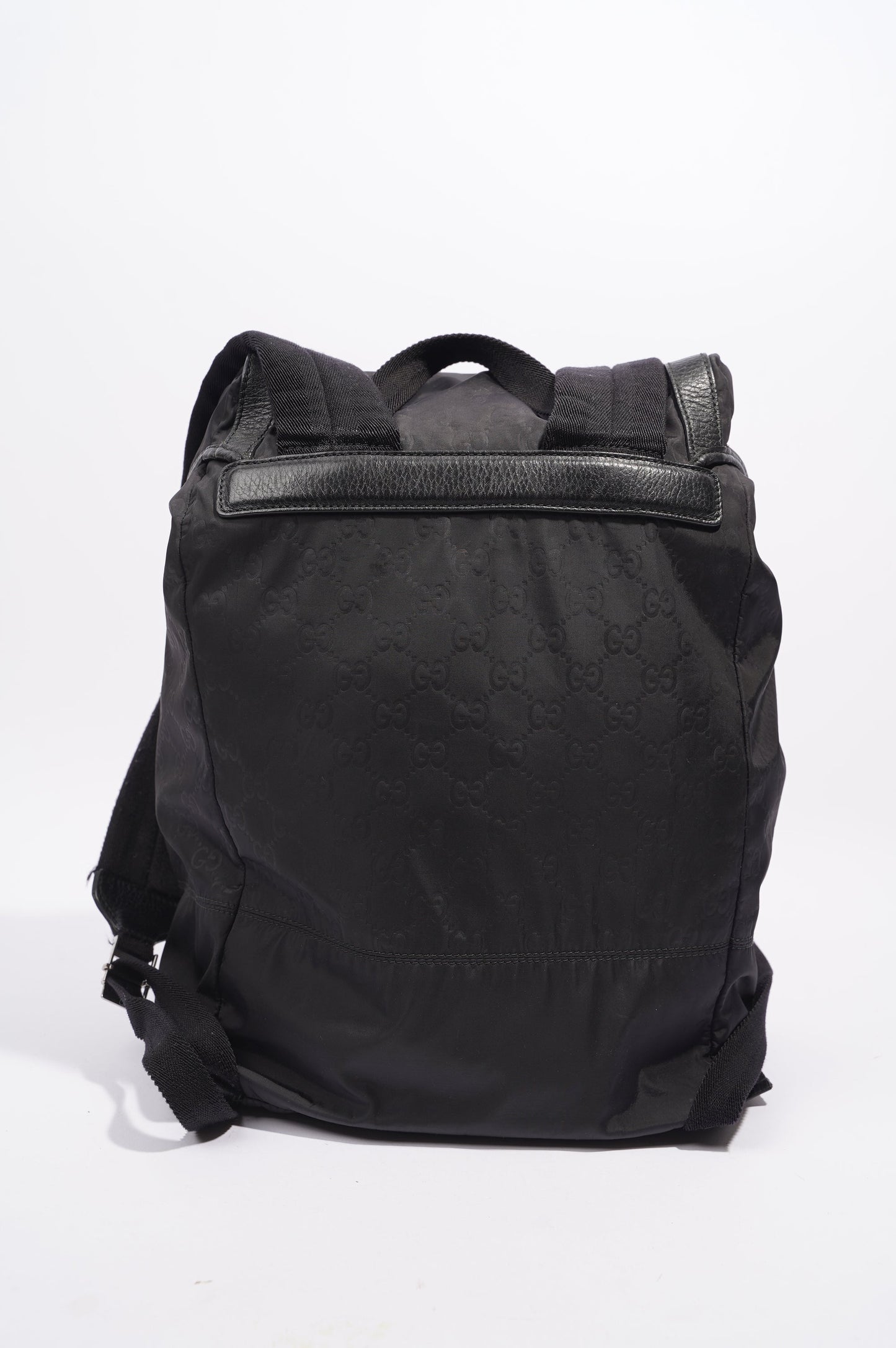 Gucci Vintage Nylon Backpack Black