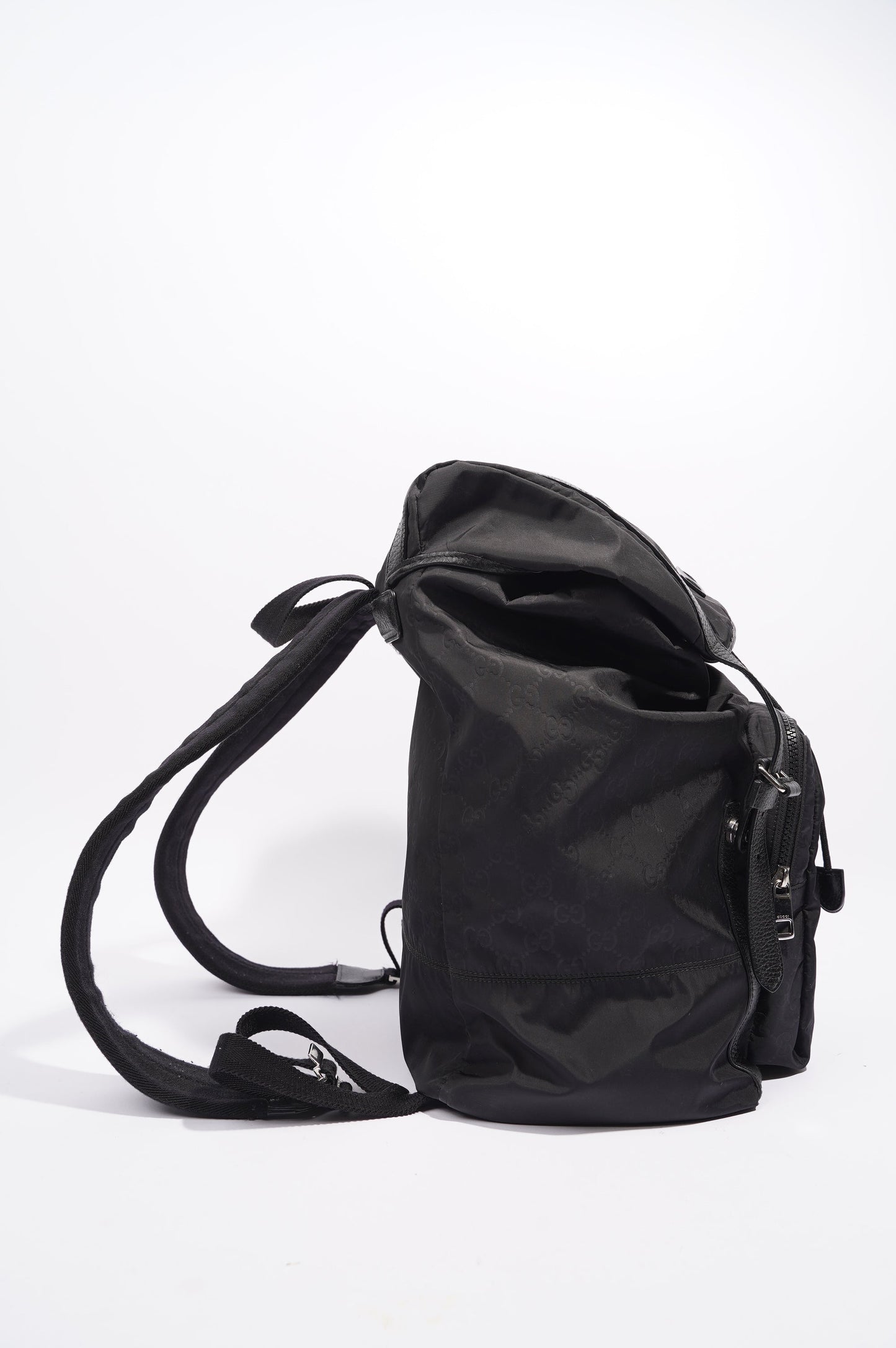Gucci Vintage Nylon Backpack Black