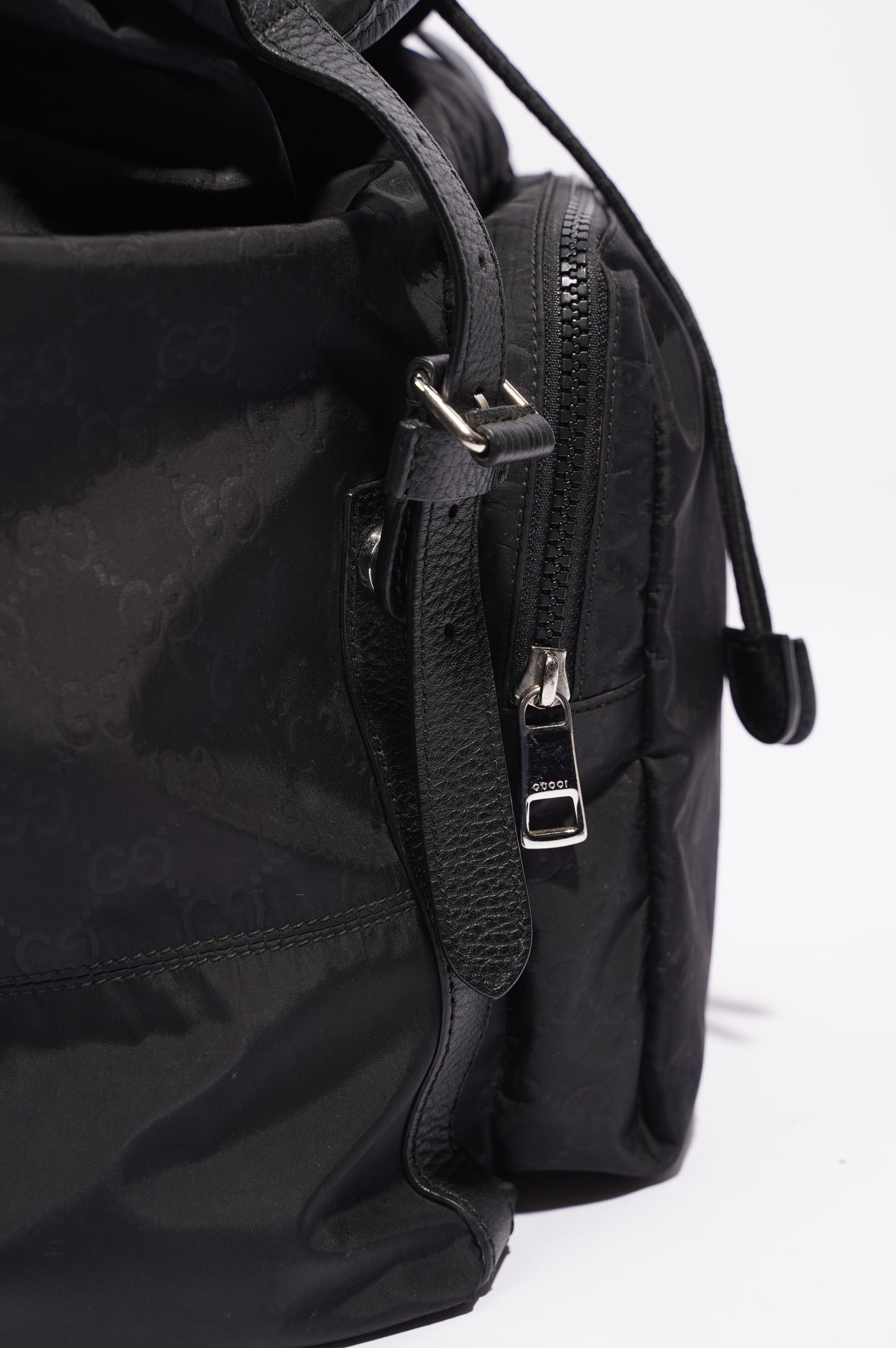 Gucci Vintage Nylon Backpack Black