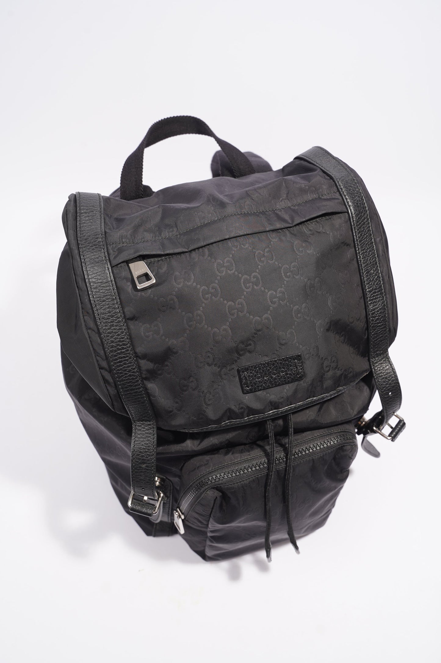 Gucci Vintage Nylon Backpack Black