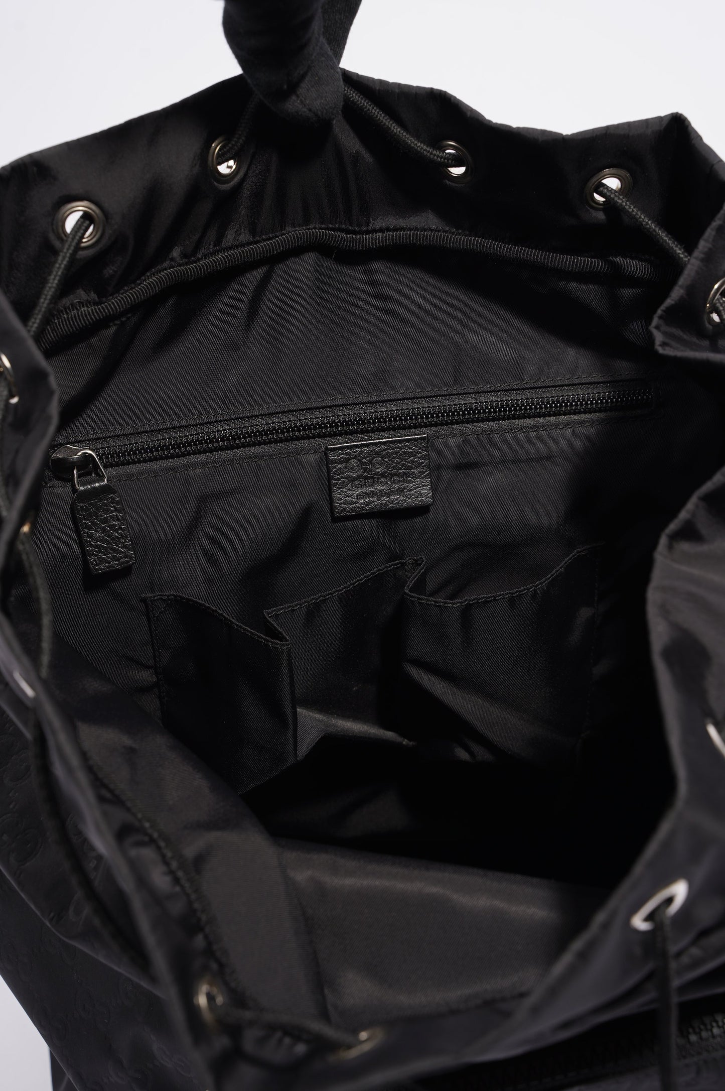 Gucci Vintage Nylon Backpack Black