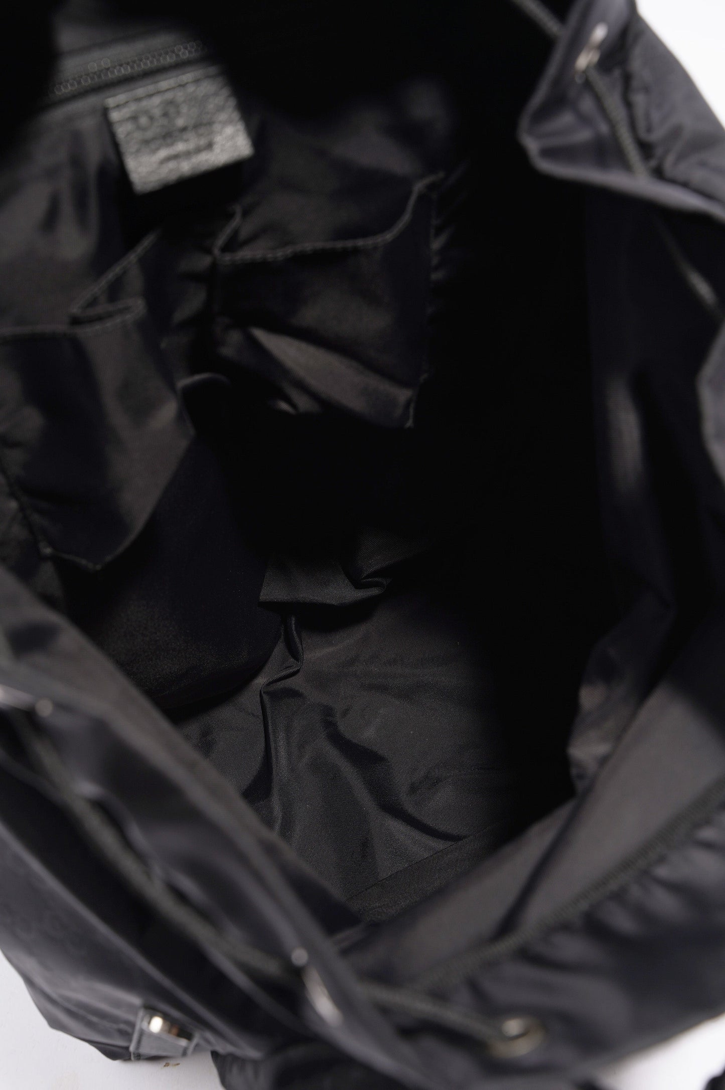 Gucci Vintage Nylon Backpack Black