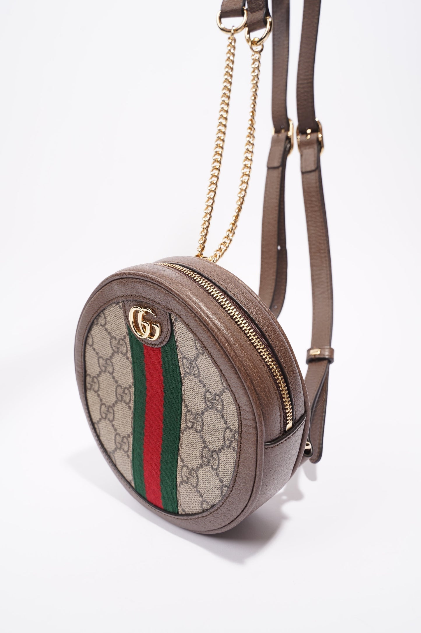 Gucci Ophidia Backpack Supreme / Brown Canvas / Leather