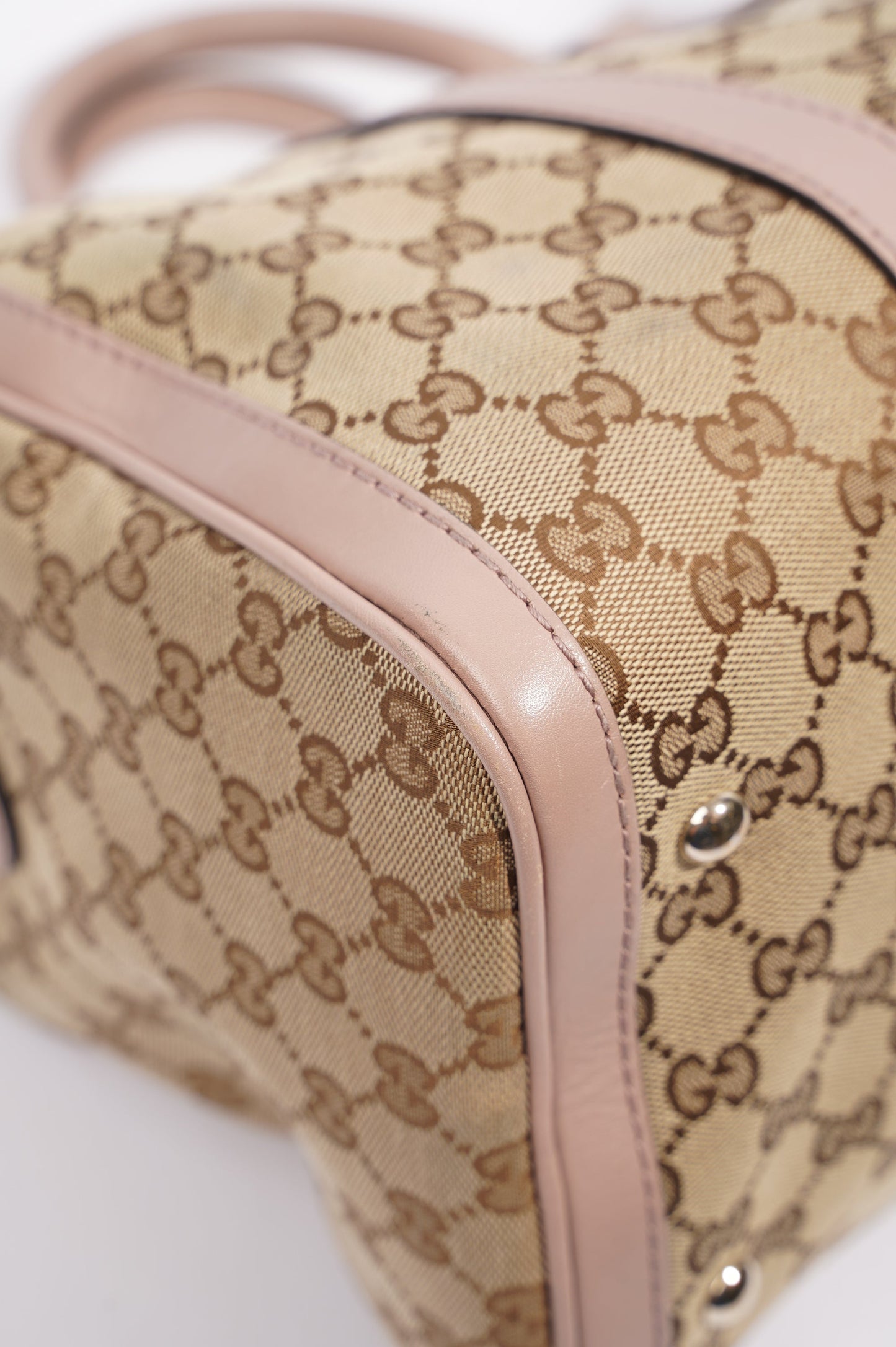 Gucci Womens Boston Bag Supreme / Pink Medium